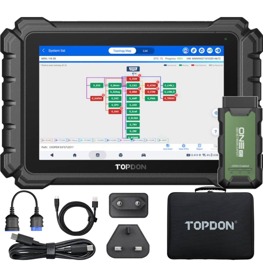⭐2026 TOPDON ONE Lite Full System Bidirectional ECU Coding Diagnostic Scan Tool