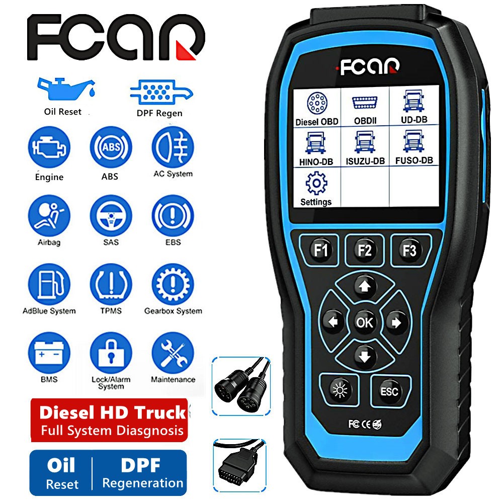 Diesel Heavy Duty Truck Diagnostic Scanner Oil Reset DPF Regen for Isuzu Fuso UD
