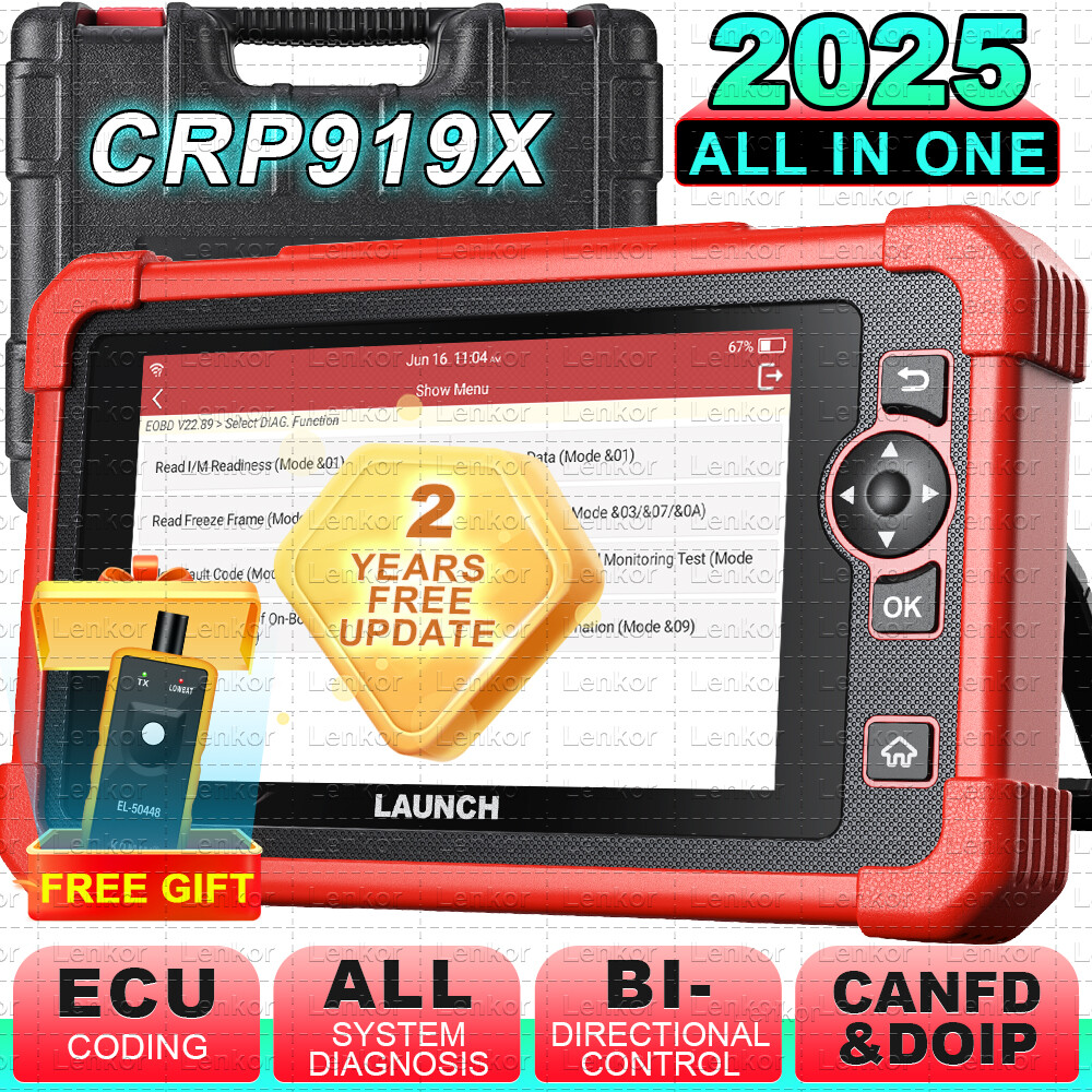 LAUNCH CRP919X OBD2 Scanner Bidirectional Car Diagnostic Tool Key Programming