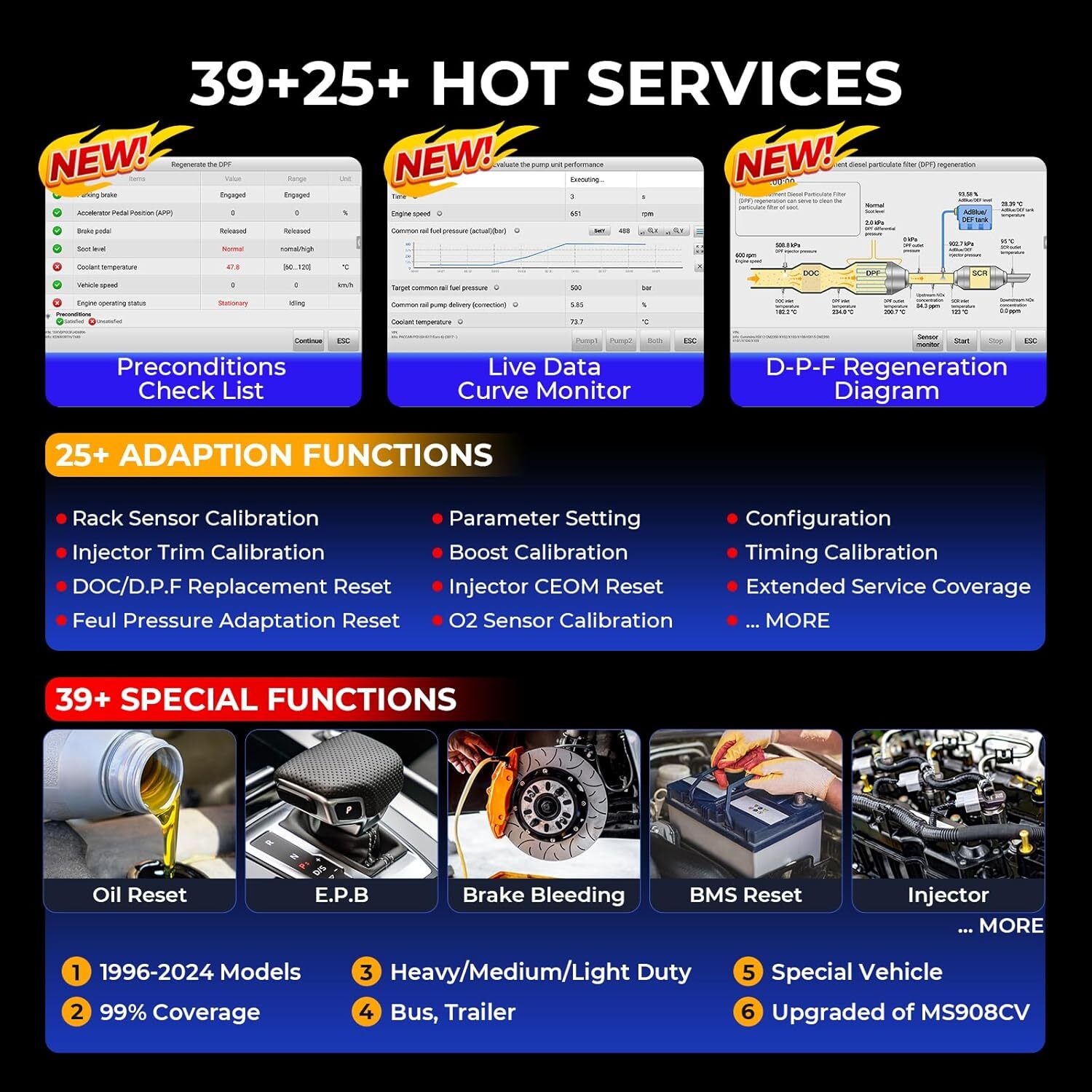 Autel Maxisys MS909CV Heavy Duty Truck & Commercial Diagnostic All System Scan
