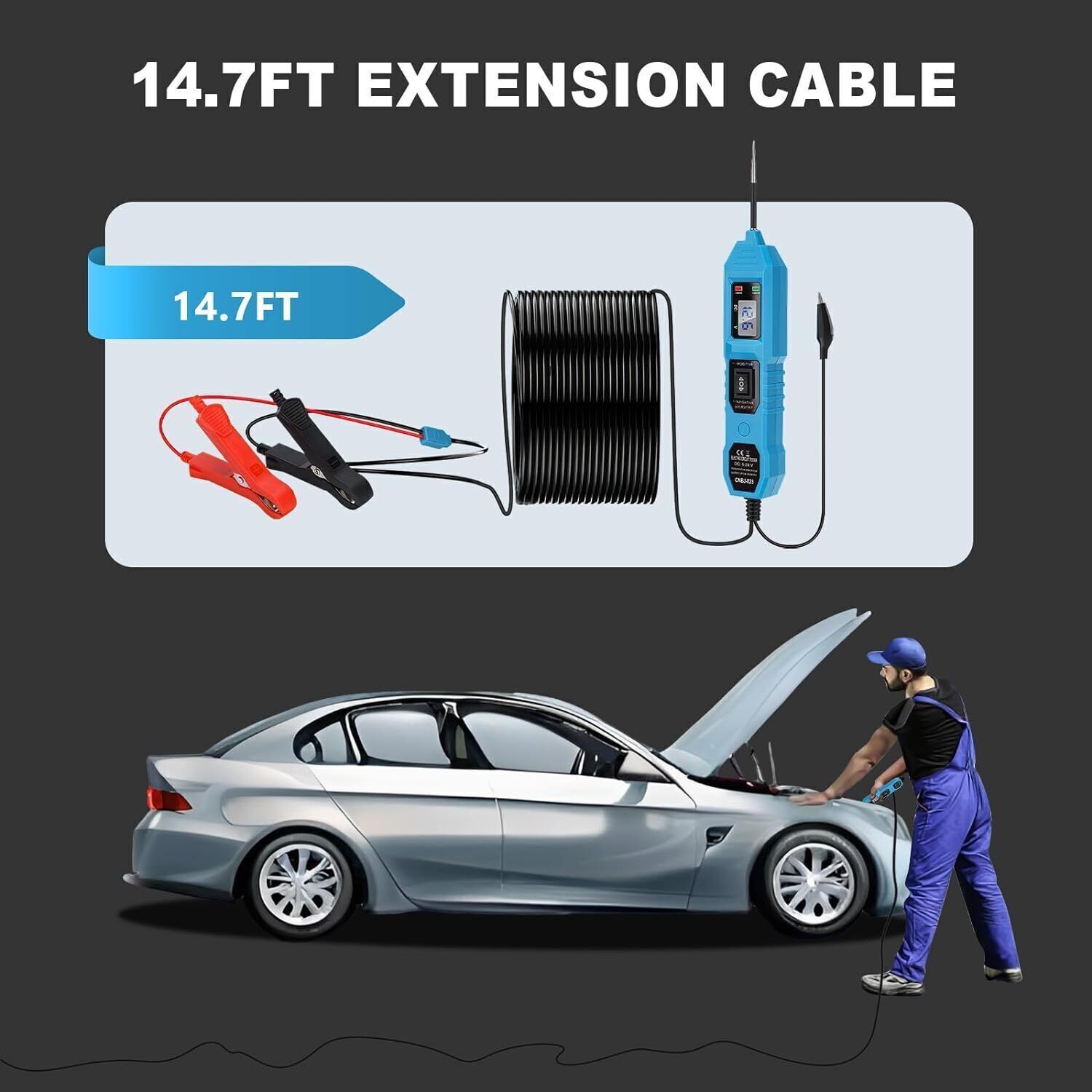 3.5-36V Car Circuit Tester Digital Automotive Power Electrical Probe Test Light