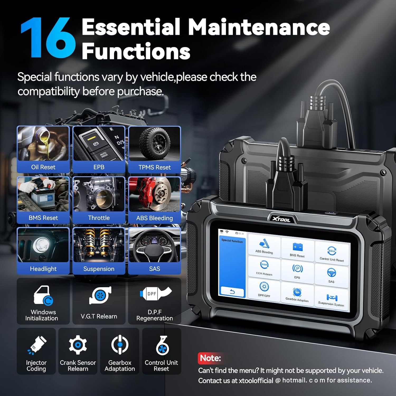 🏆2026 XTOOL D5S OBD2 Scanner Engine ABS SRS Transmission Diagnostic Tool CAN FD