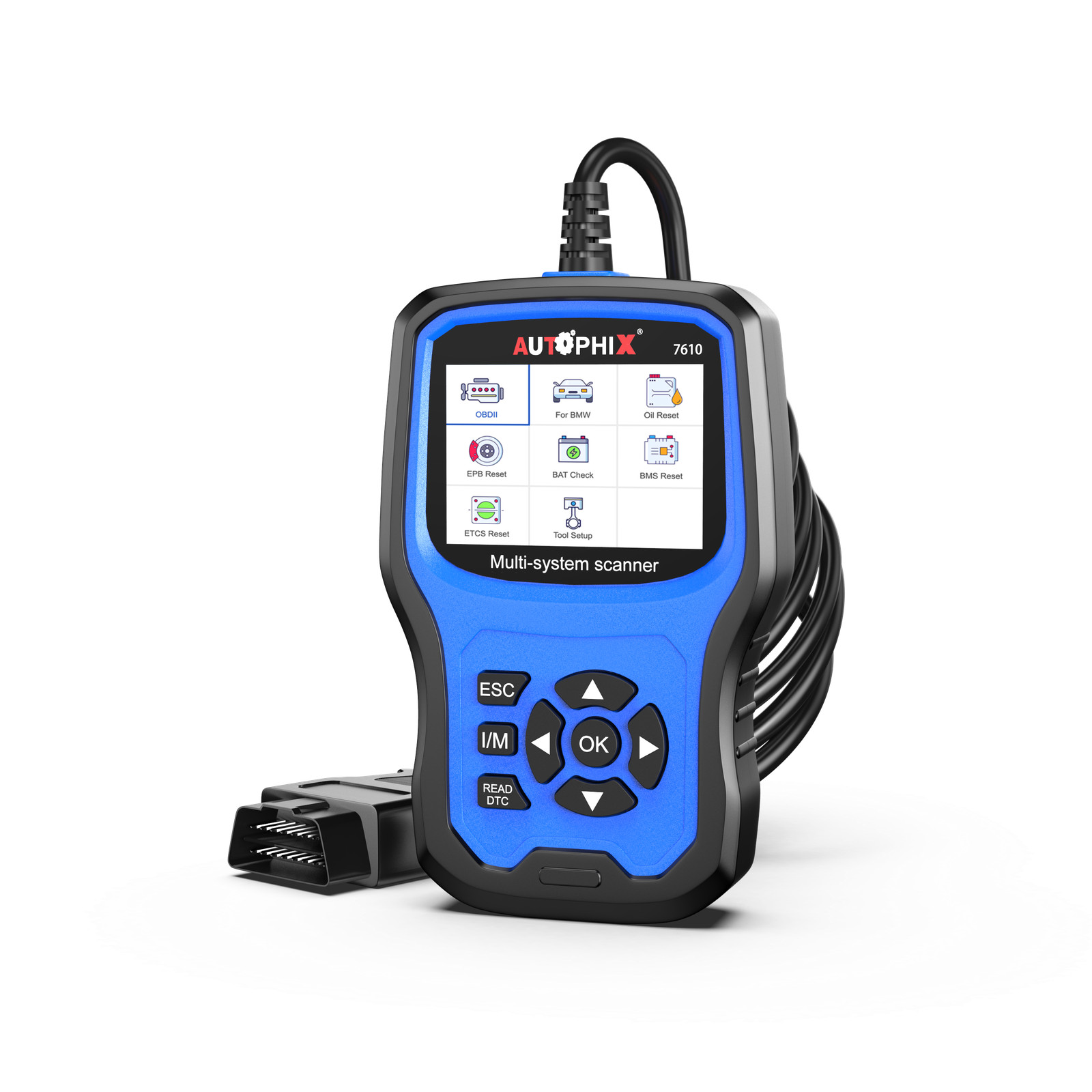 AUTOPHIX 7610 Car All System OBD2 Diagnostic Scanner EPB Brake Pads ABS Bleeding