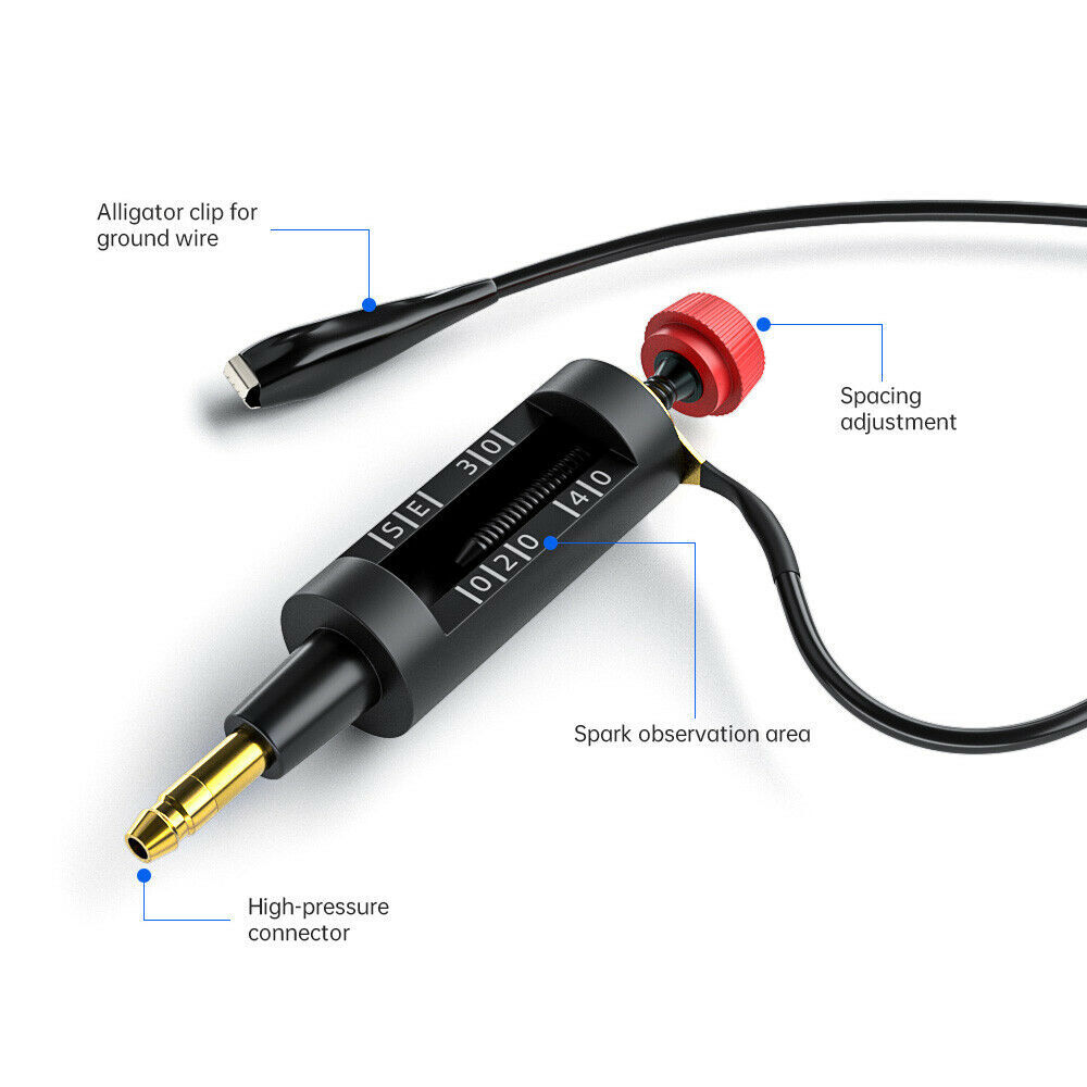 Spark Plug Tester Ignition System Coil Engine Car In Line Diagnostic Test Tool