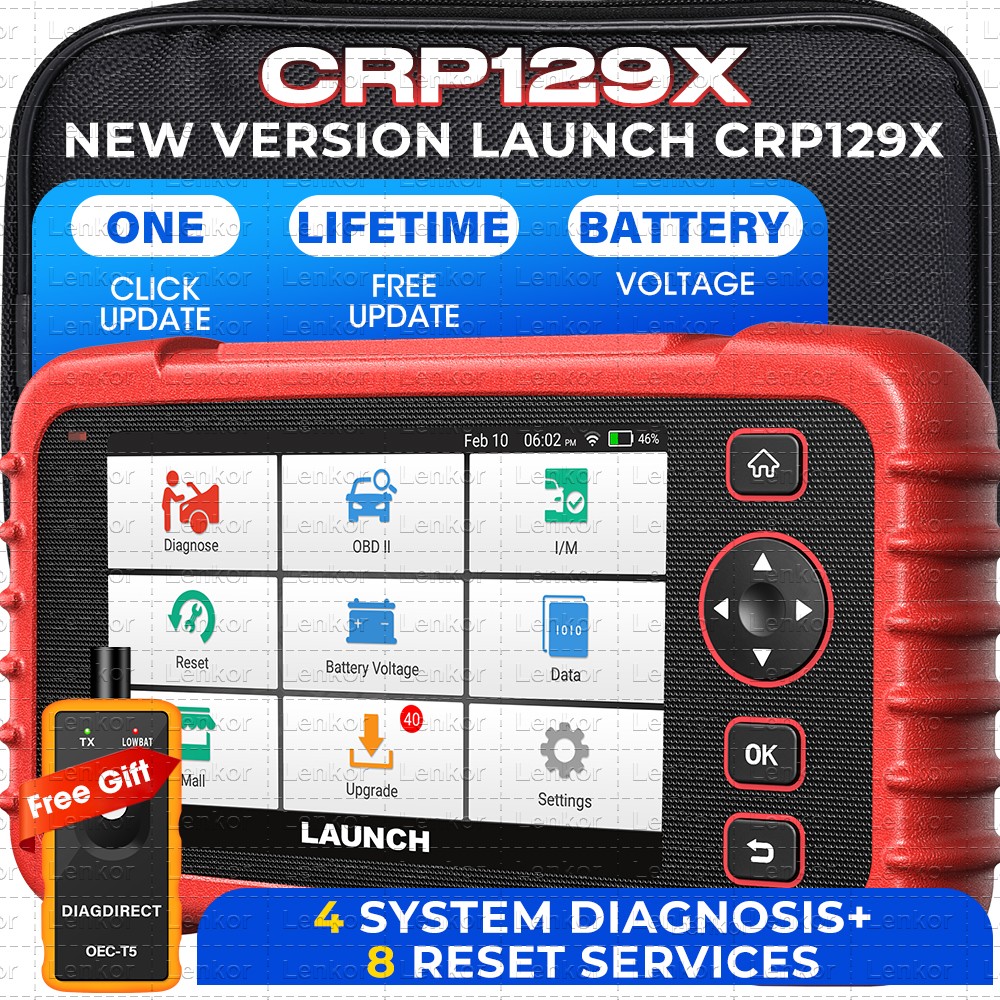 2025 Launch CRP129X PRO OBD2 Scanner Engine ABS SRS SAS TPMS EPB Diagnostic Tool