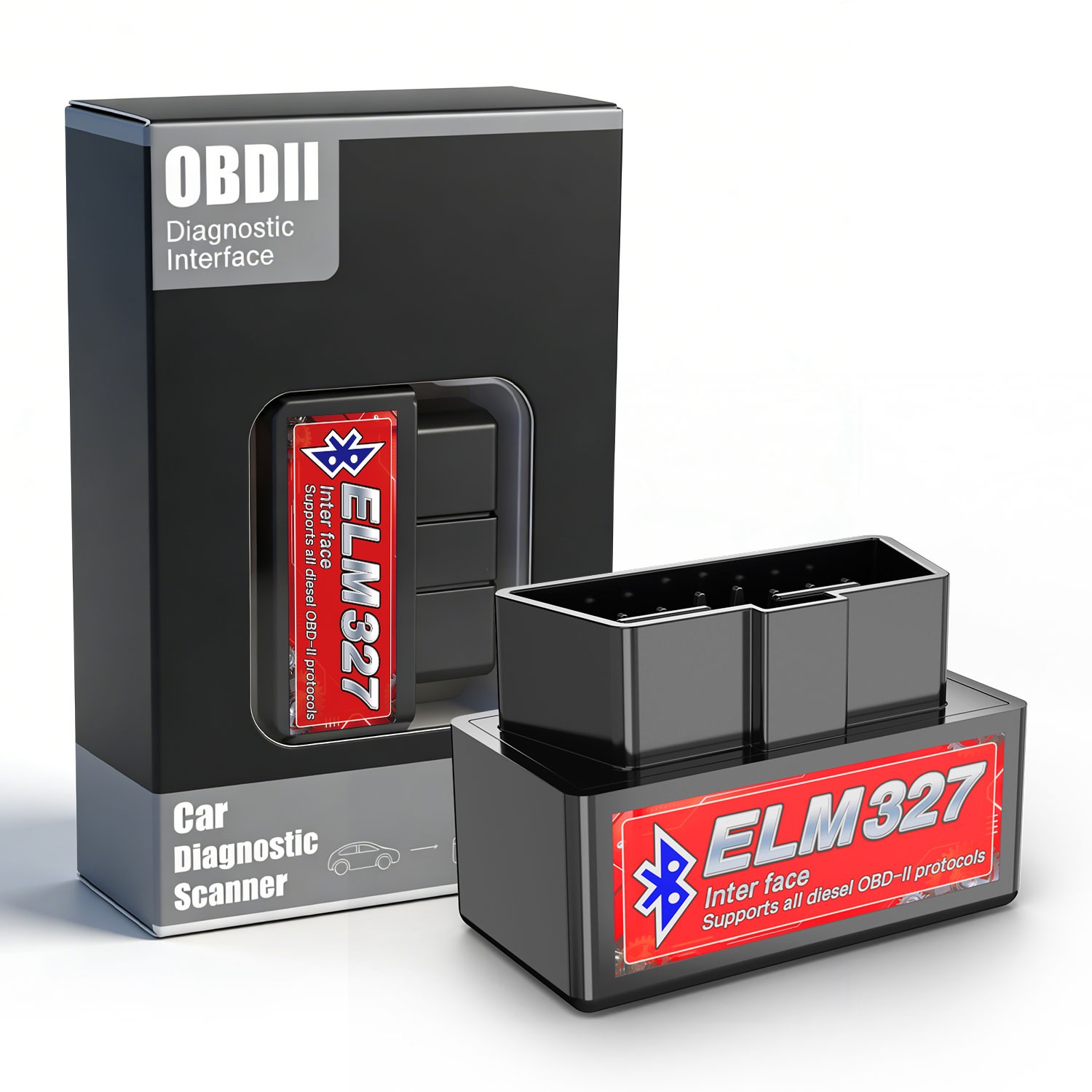 Bluetooth OBD2 OBDII Car Diagnostic Scanner Auto Fault Code Reader ELM327