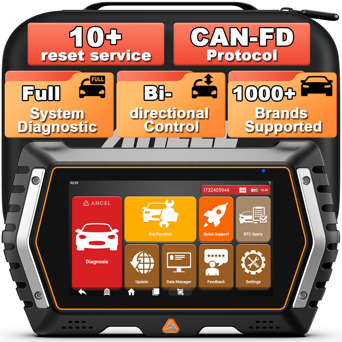 ANCEL V3 PRO OBD2 Scanner Bidirectional Scanner All System Diagnose ABS Bleeding
