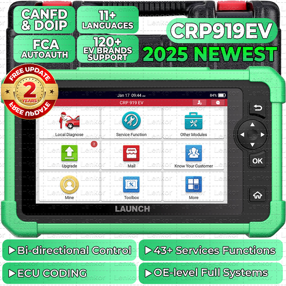 LAUNCH EV Electric Car Scanner Diagnostic Tool All System Bidirectional Control