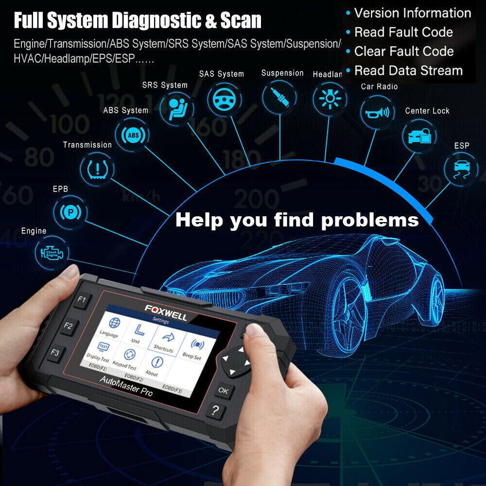FOXWELL NT624 Elite OBD2 Scanner All Systems Diagnostic + WiFi Update