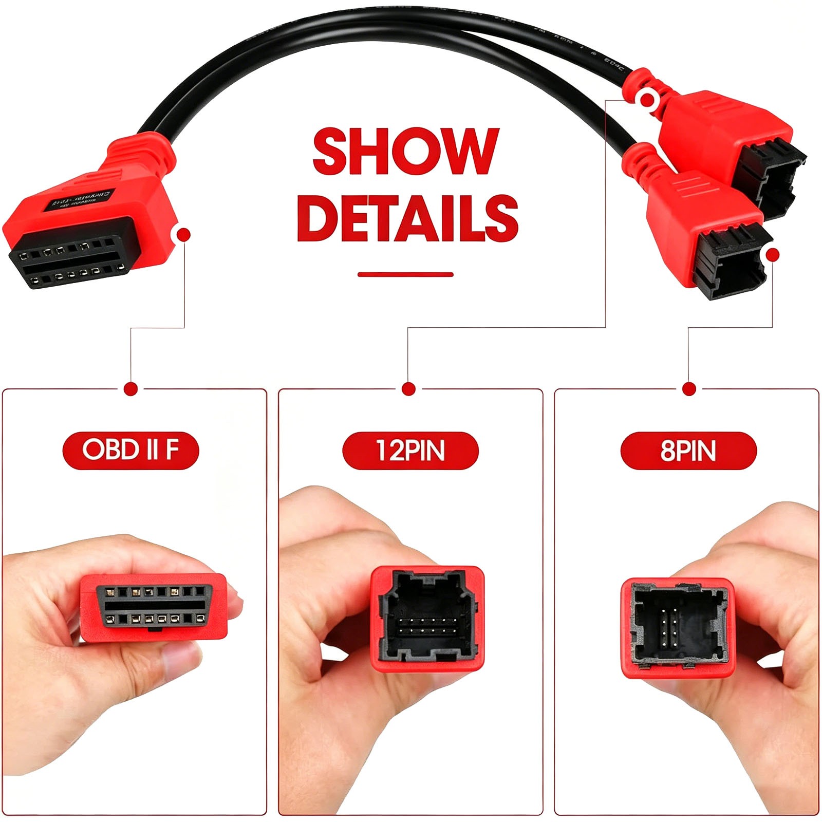 OBD2 12+8 Adapter for Chrysler 2018+, FCA SGW Bypass Cable, Jeep Dodge Ram Acces