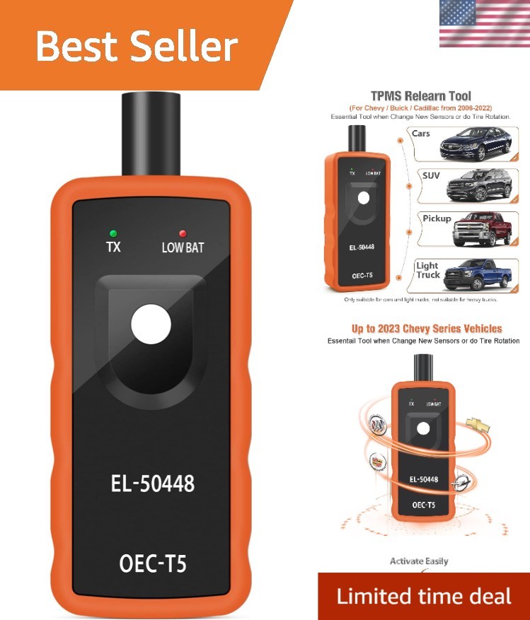 Advanced 2025 TPMS Tool for Tire Pressure Reset – Works with 315/433 MHz Sensors
