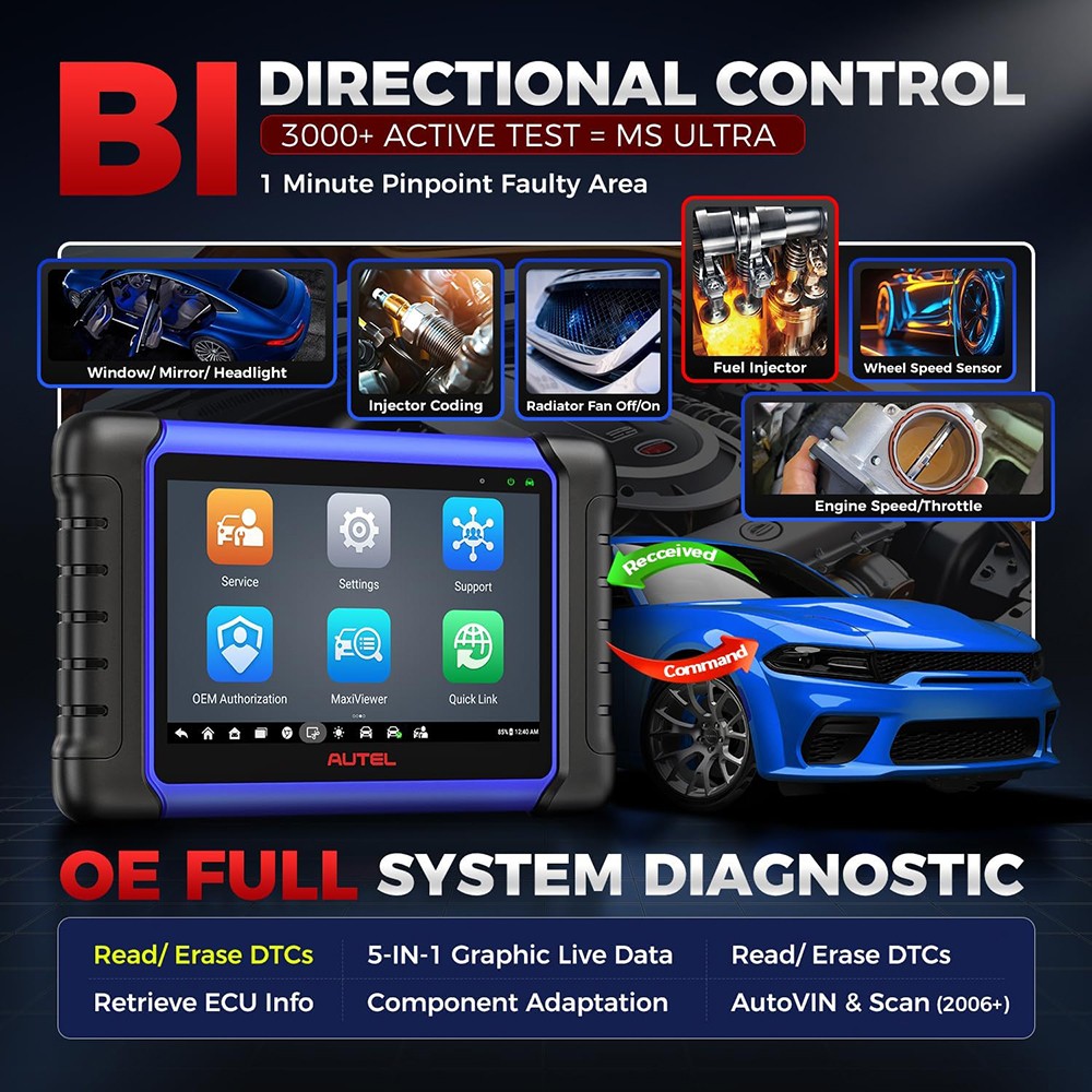 Autel MaxiIM IM508S PRO w/ XP400 PRO 2026 Bidirectional Diagnostic Scan Tool