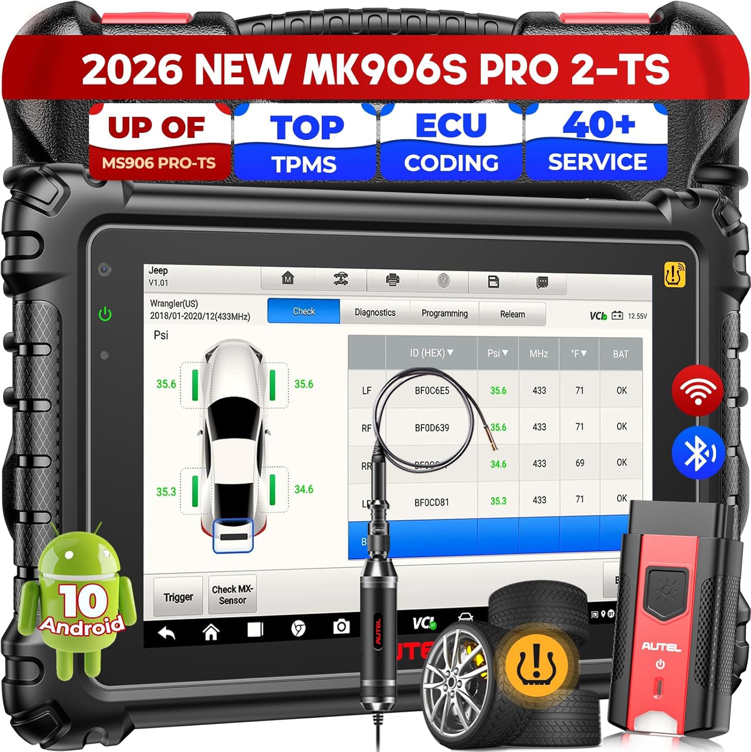 Autel MaxiCOM MK906 Pro2-TS Upgrade of MaxiSys MS906 Pro TS MS906 Pro Full TPMS