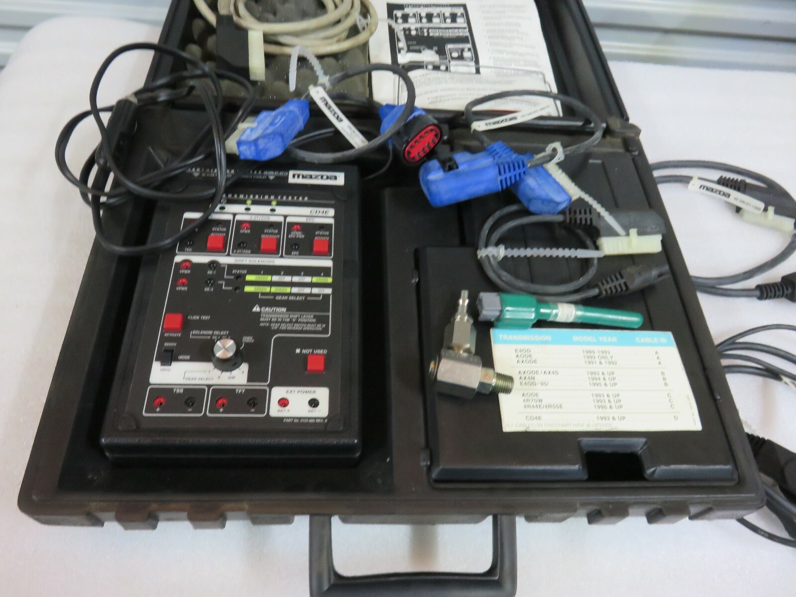 MAZDA TRANSMISSION TESTER 49 UN-01-0710 Factory Dealership OEM Kit Set -T13