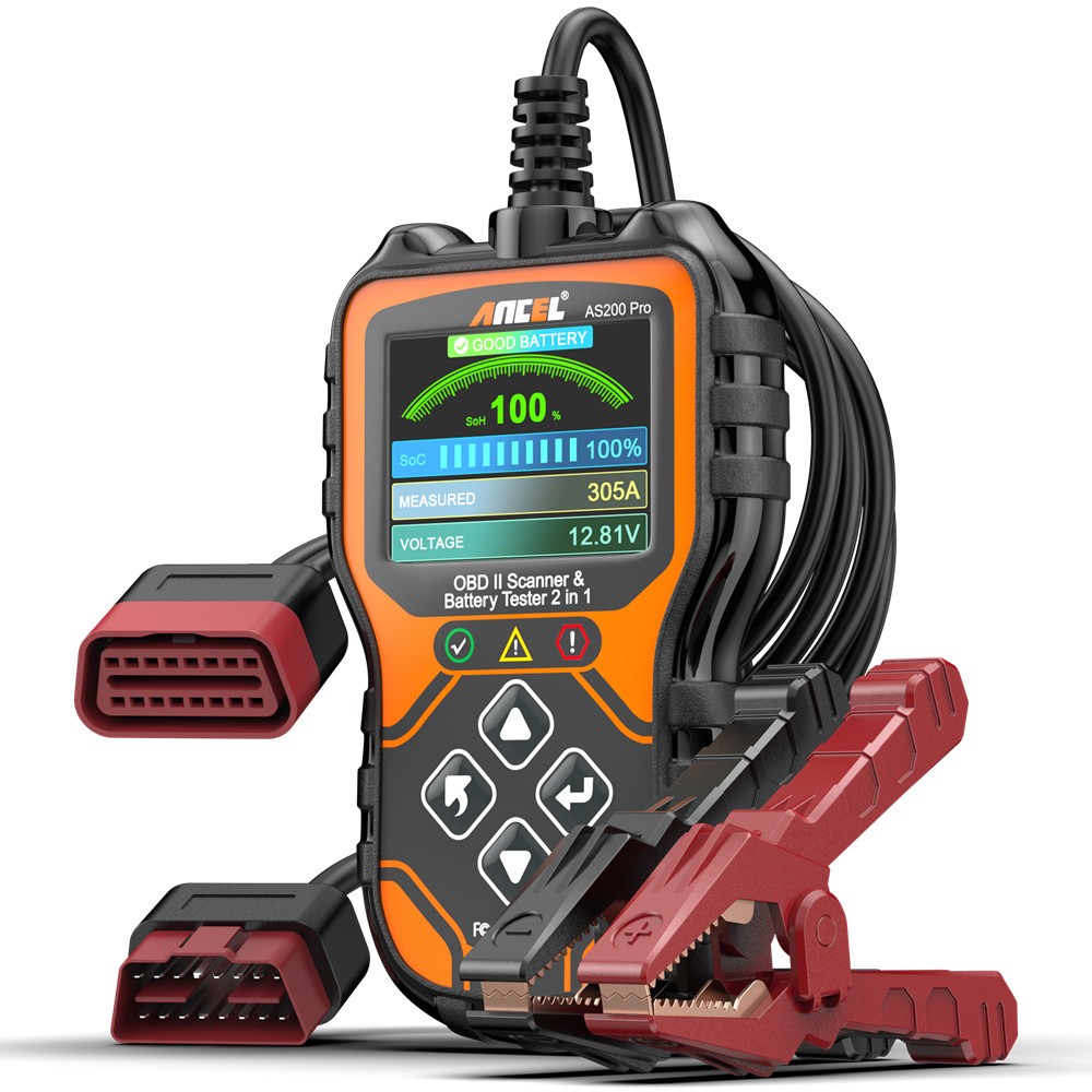 Automotive OBD2 Code Reader Engine Diagnostic Scanner 12V 24V Battery Tester