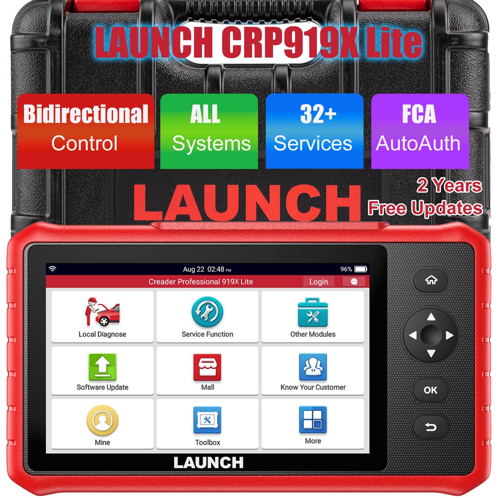 LAUNCH CRP919X Lite Diagnostic Scan Full OBD II Automatically Identify VIN Code