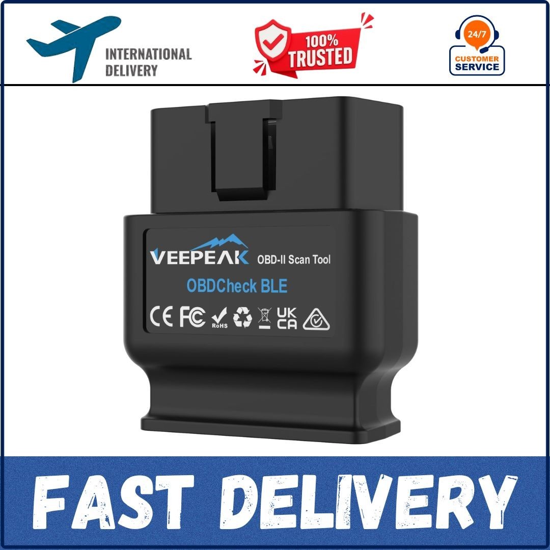 Veepeak OBDCheck BLE+ Bluetooth 4.0 OBD2 Scanner for iOS & Android, Car Code for