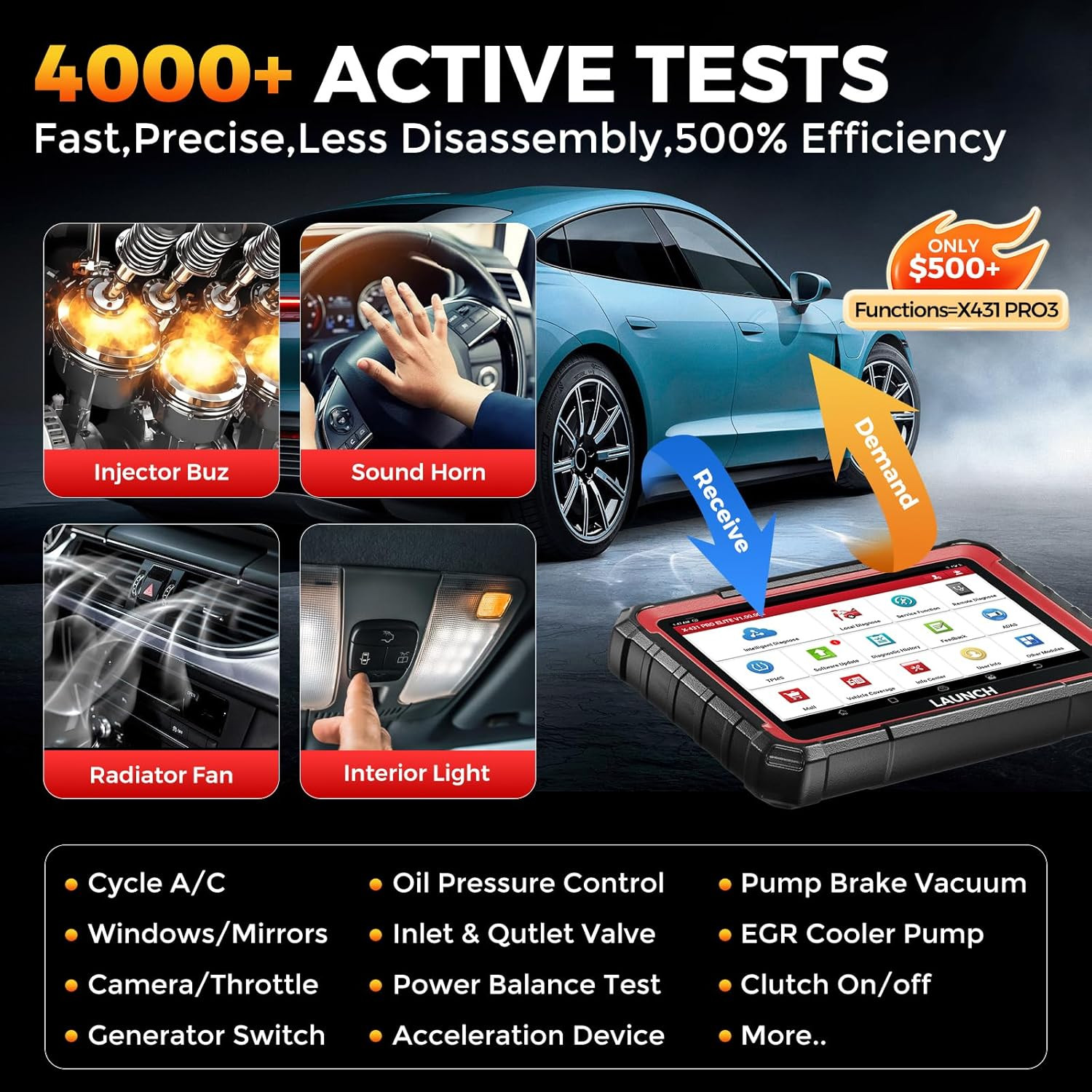 2026 LAUNCH X431 PROS V+ Elite PRO5 OBD2 Car Diagnostic Tool Scanner Key Coding