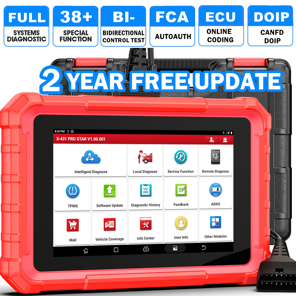 LAUNCH X431 OBD2 Scanner PRO Star Bidirectional Car Diagnostic Tool FCA AutoAuth
