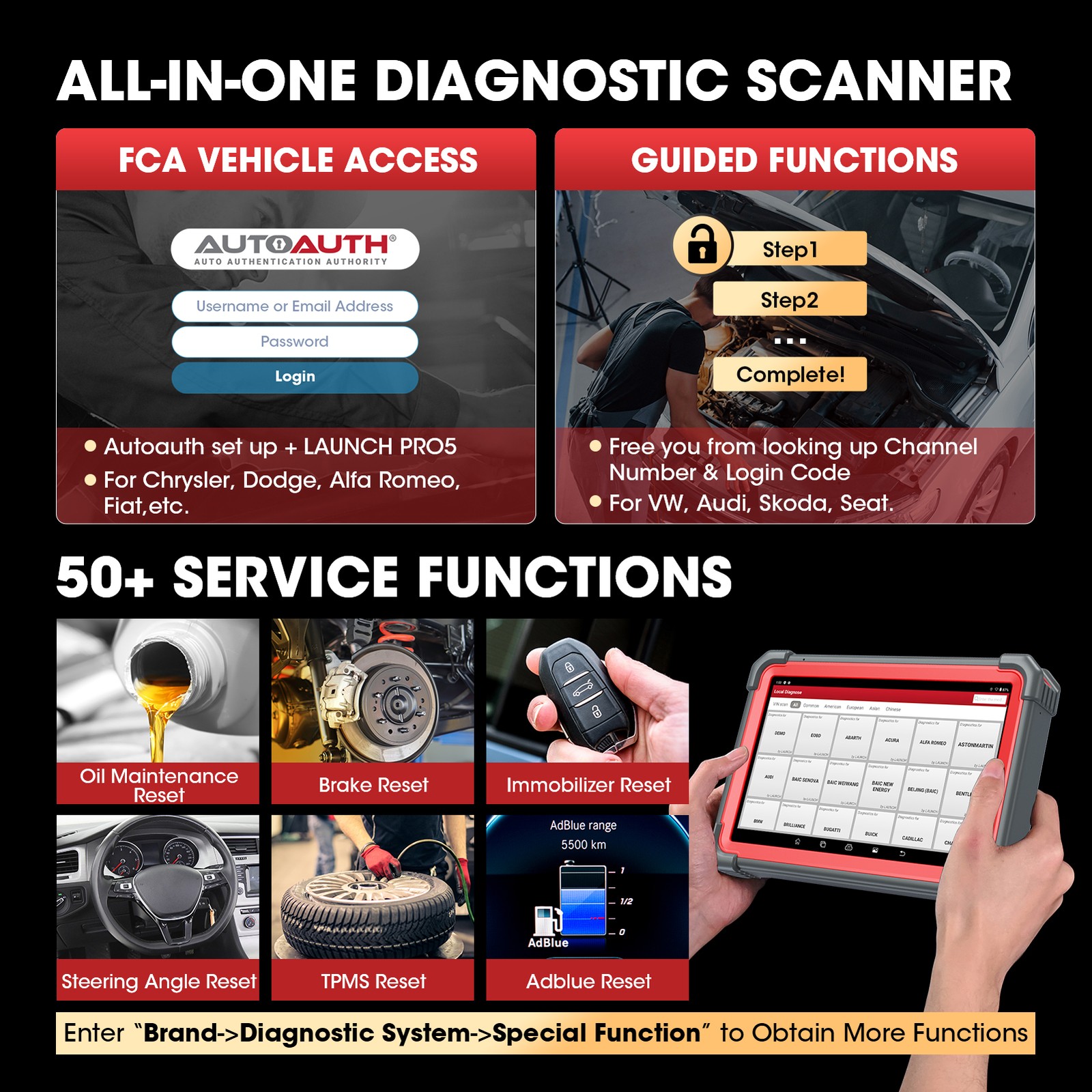 2026 LAUNCH X431 PRO 5 PAD V+ Car Diagnostic Scanner Tool Programming Key Coding