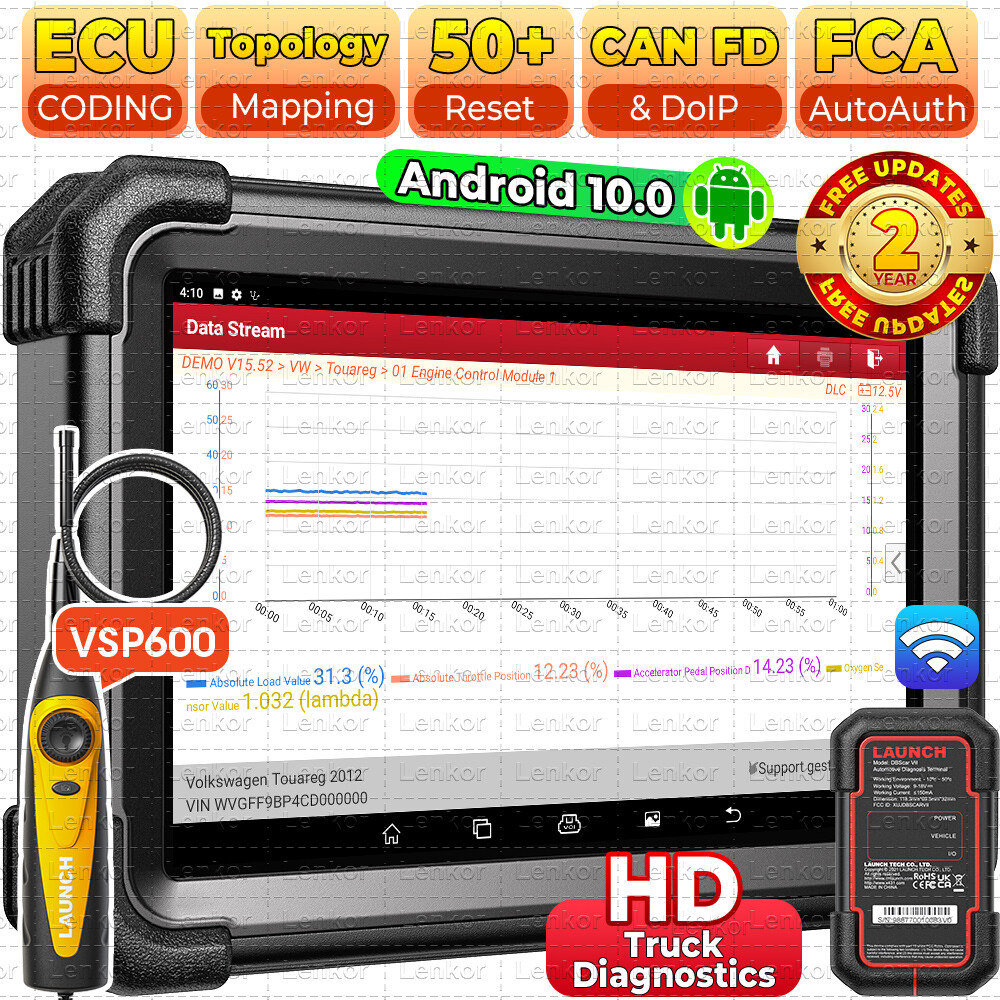 Launch X431 PRO3 APEX Bidirectional Scan Tool Car Diagnostic Scanner Key Coding