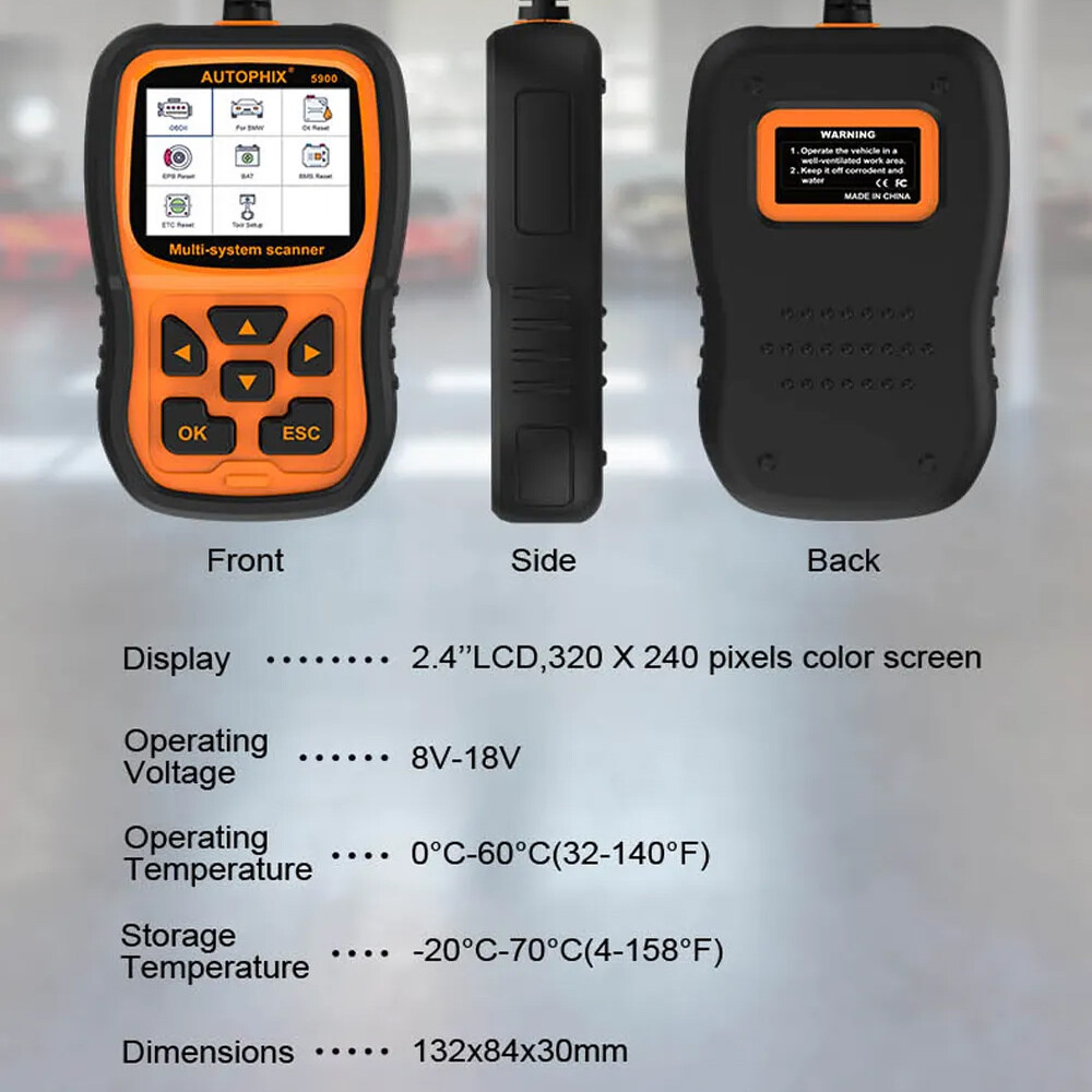 AUTOPHIX 5900 For BMW All System Diagnostic Scanner ABS SRS EPB Oil BMS SAS
