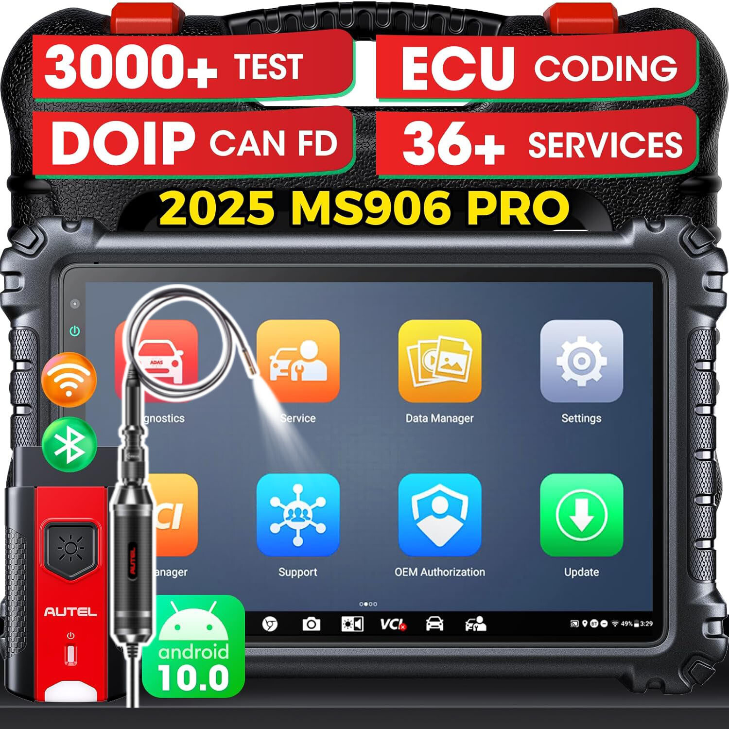 Autel MaxiSYS MS906 Pro ECU Coding Full System Diagnostic Scanner AS MK906 PRO