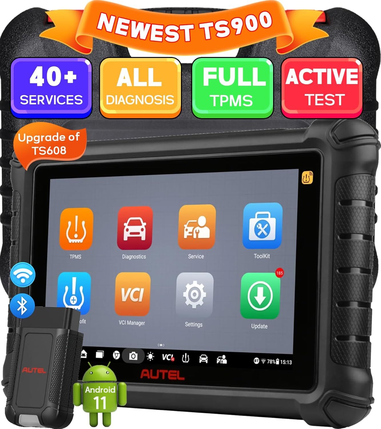 Autel MaxiTPMS TS900 SYSTEM Comprehensive Full TPMS Scanner Kit Upgrade of TS608
