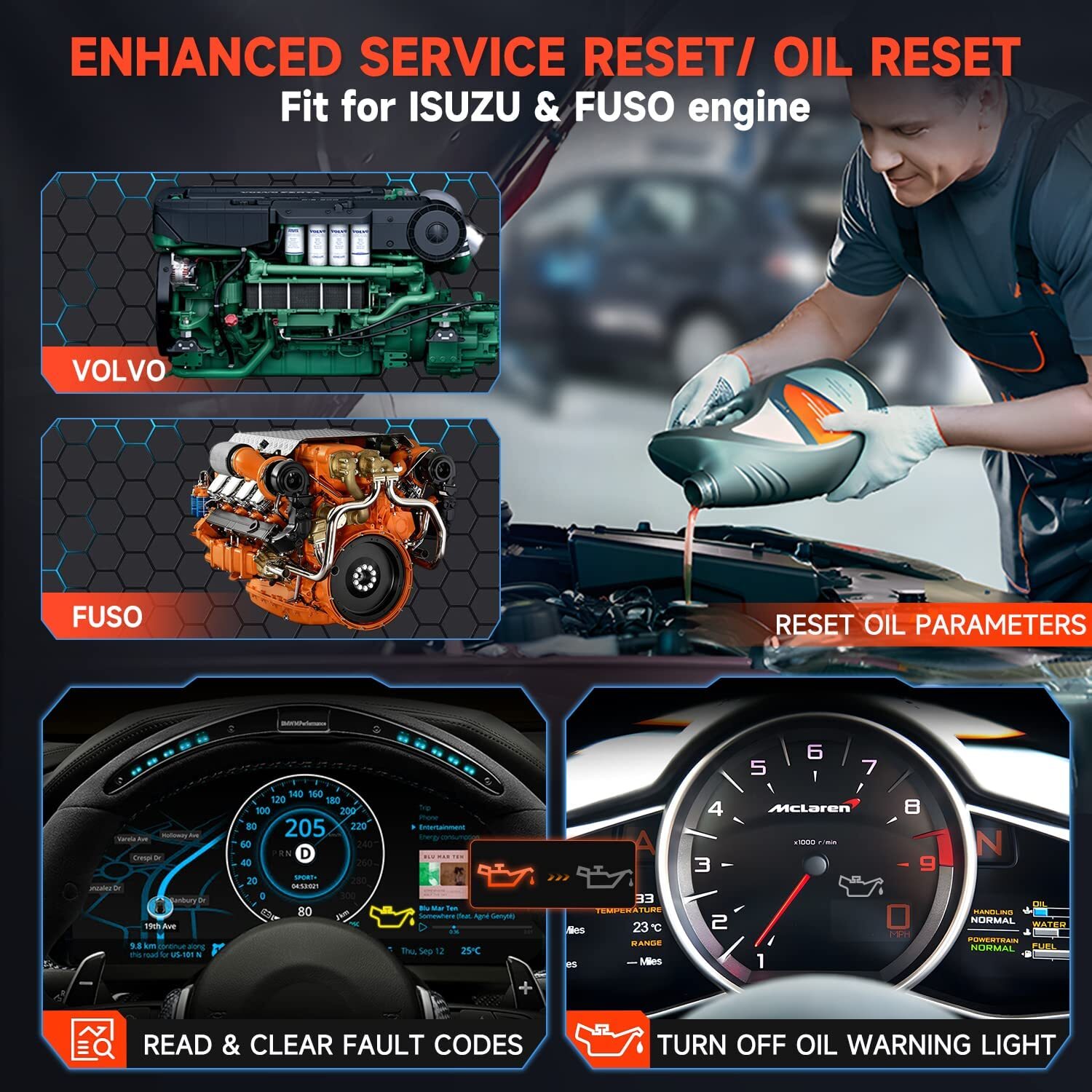 Heavy Duty Truck Diagnostic Scanner DPF Regen for Cummins International Detroit