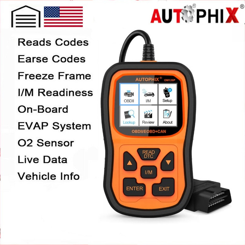 AUTOPHIX OBD2 OM126P Car Code Reader Auto Scanner Diagnostic Tool Engine Check