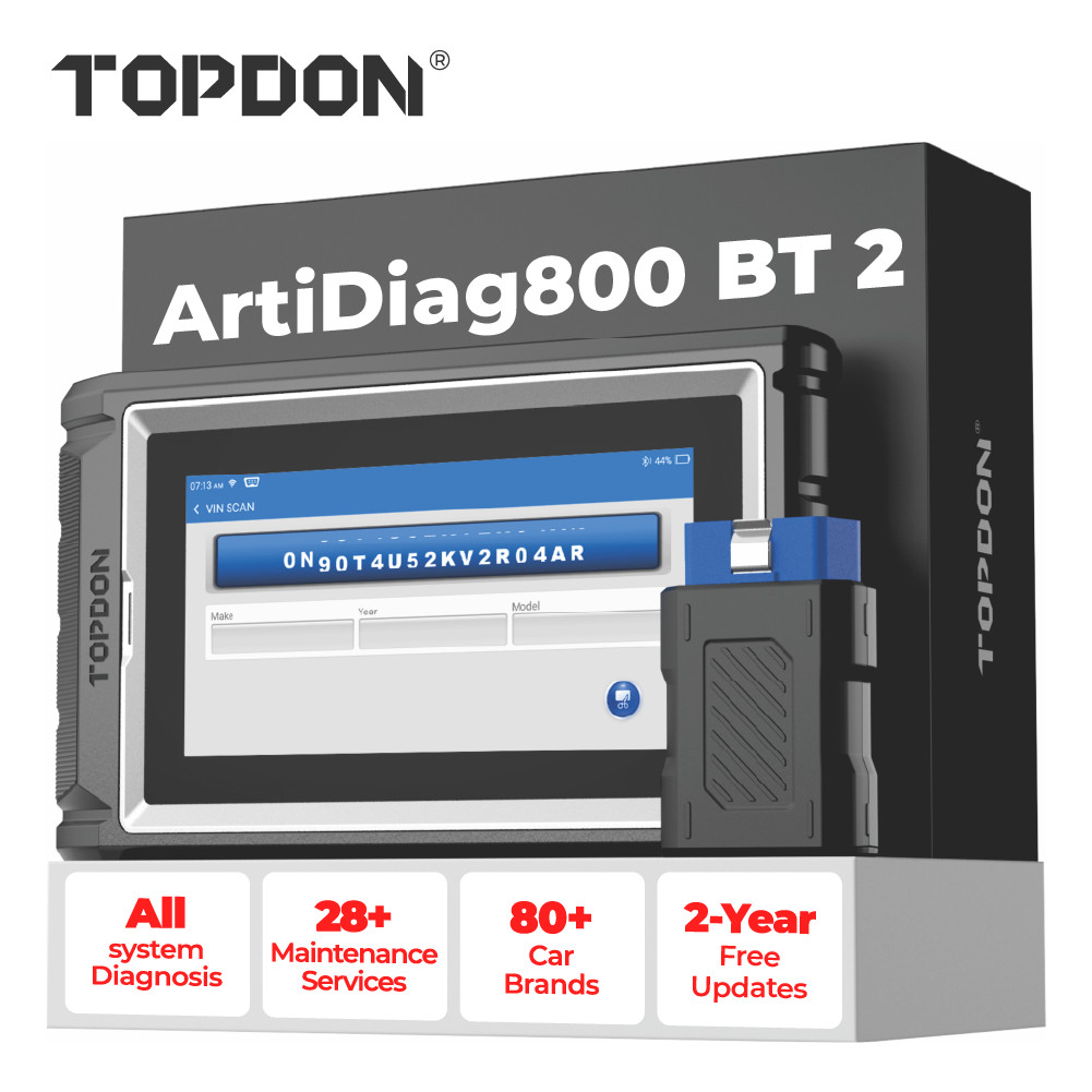 2026 Topdon AD800BT 2 Car Bidirectional Scanner Auto Full System Diagnostic Tool