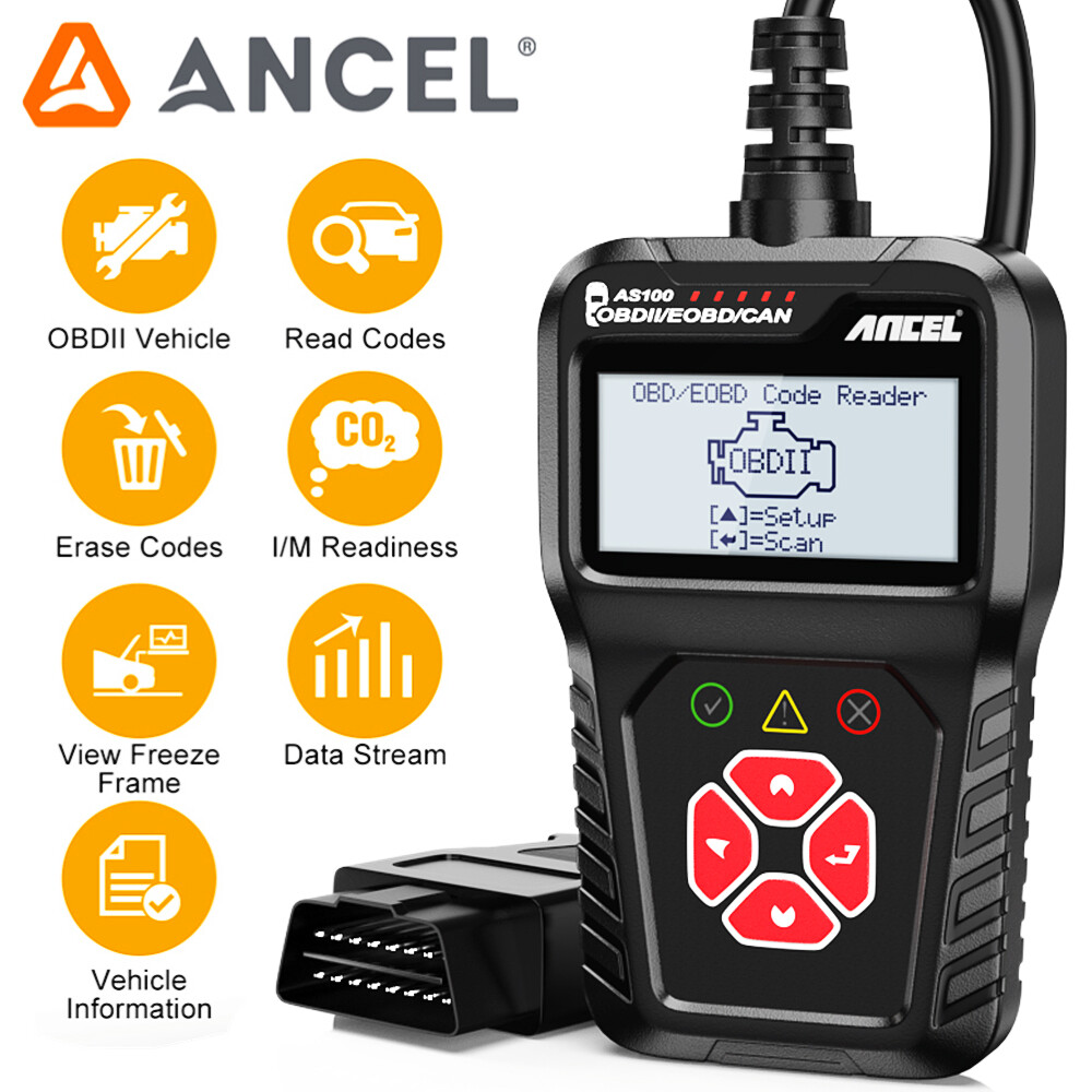 Automotive Code Reader Clear & Reset Engine Light Diagnostic Tool Freeze Frame