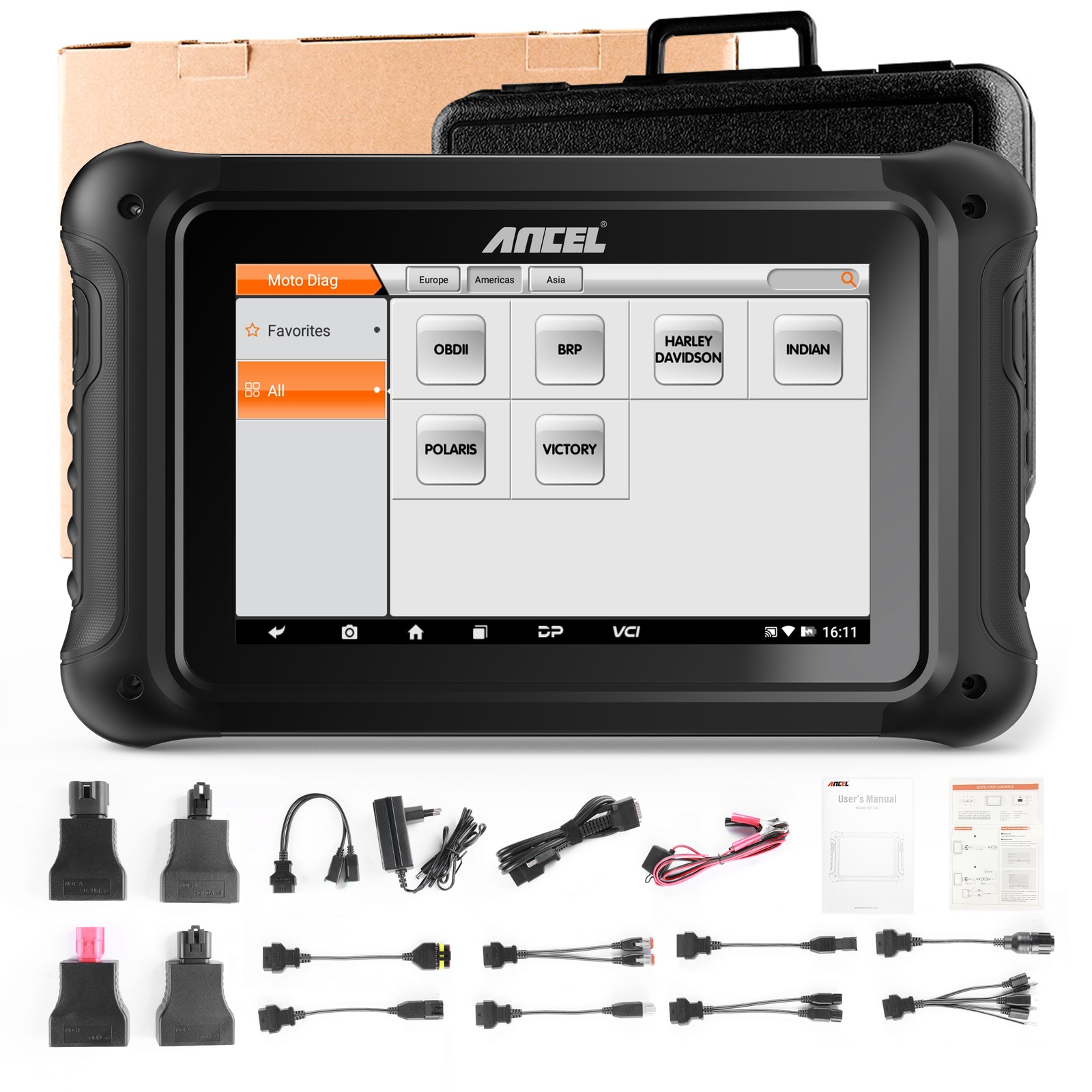 ANCEL MT700 for Benelli KTM BRP Motorcycle All System OBD2 Diagnostic Scanner