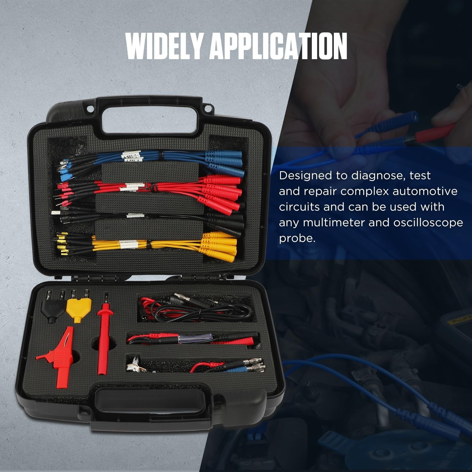 68 PCS Automotive Circuit Lead Kit for Multimeter and Electrical Repair