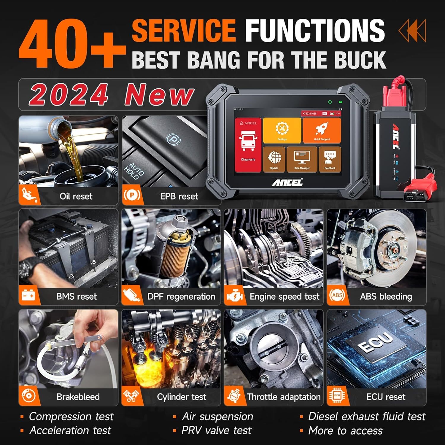 INNOVA 6030P OBD2 Scanner Code Reader Engine ABS Battery Check Diagnostic Tool