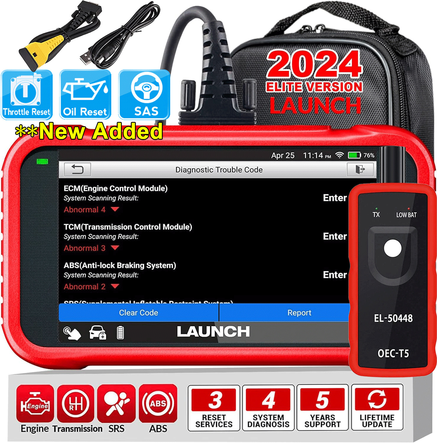 LAUNCH CRP123E Car OBD2 Scanner Code Reader Check Engine ABS SRS Diagnostic Tool