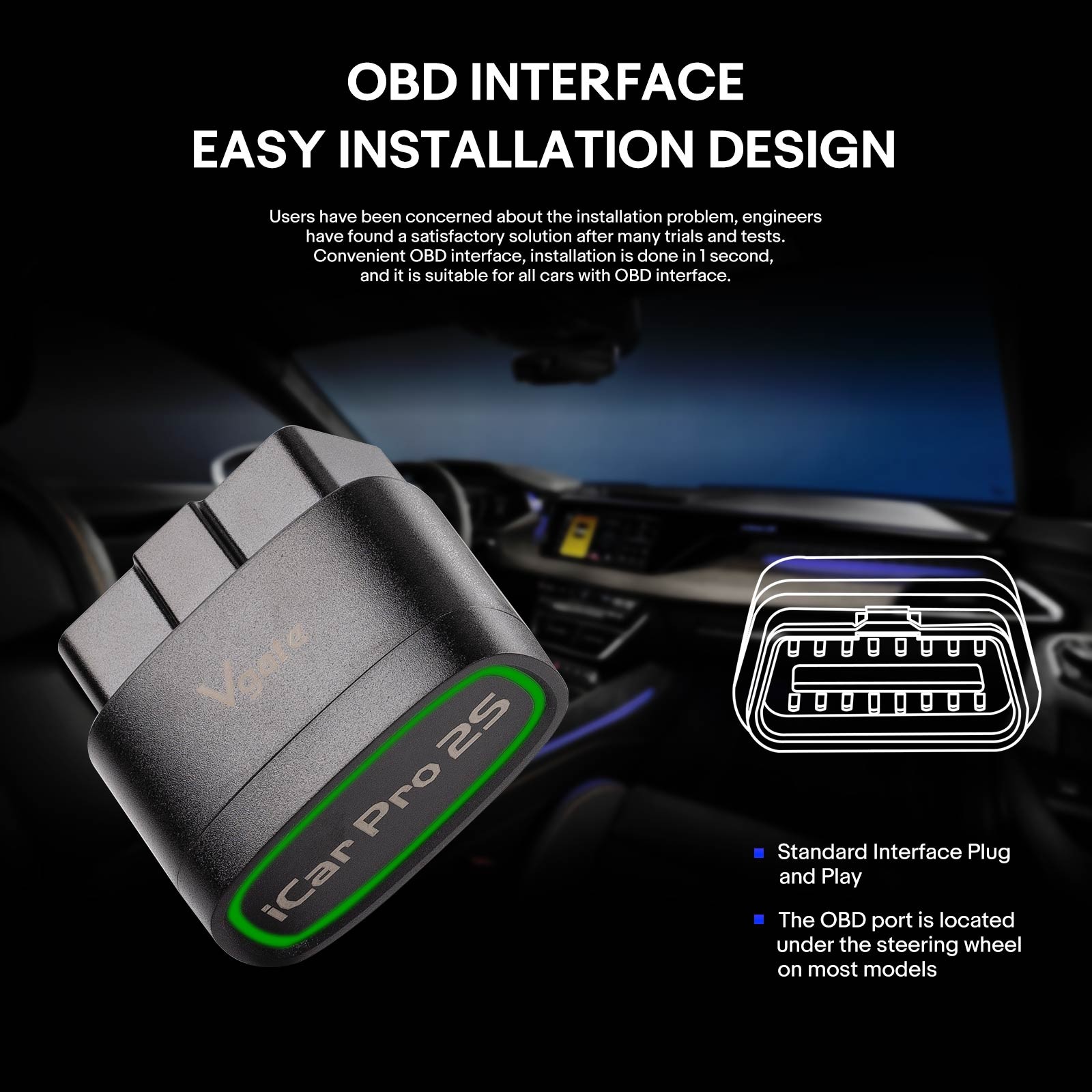 Vgate iCar Pro 2S OBD2 Scanner Bluetooth Iphone & Android Scan Car Code Reader