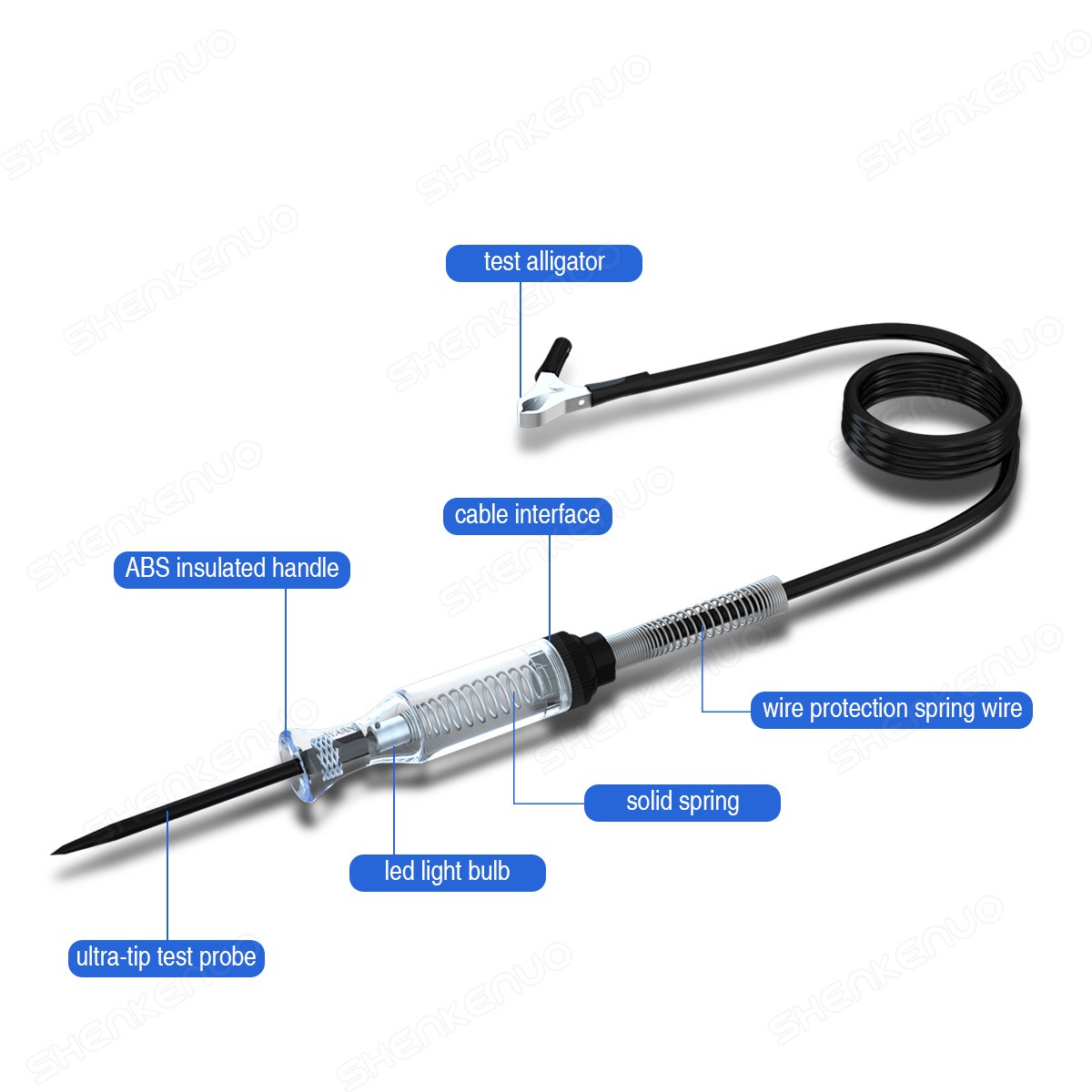 Car Circuit Tester Pen Auto Fuse Test Probe Light Tool For 6V 12V 24V DC Voltage