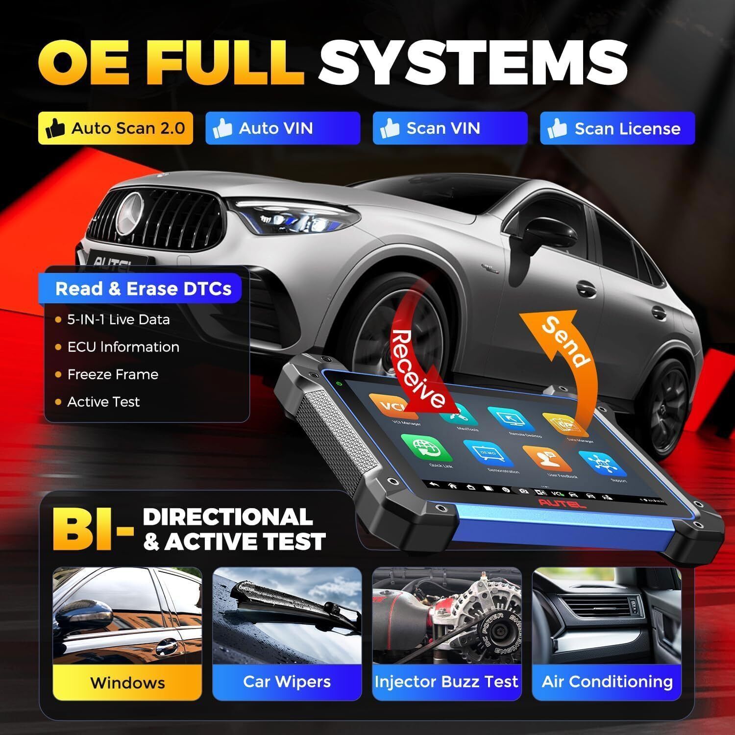 EL-50448 TPMS Reset Relearn Diagnostic Tool Car Tire Pressure Monitor Sensor US