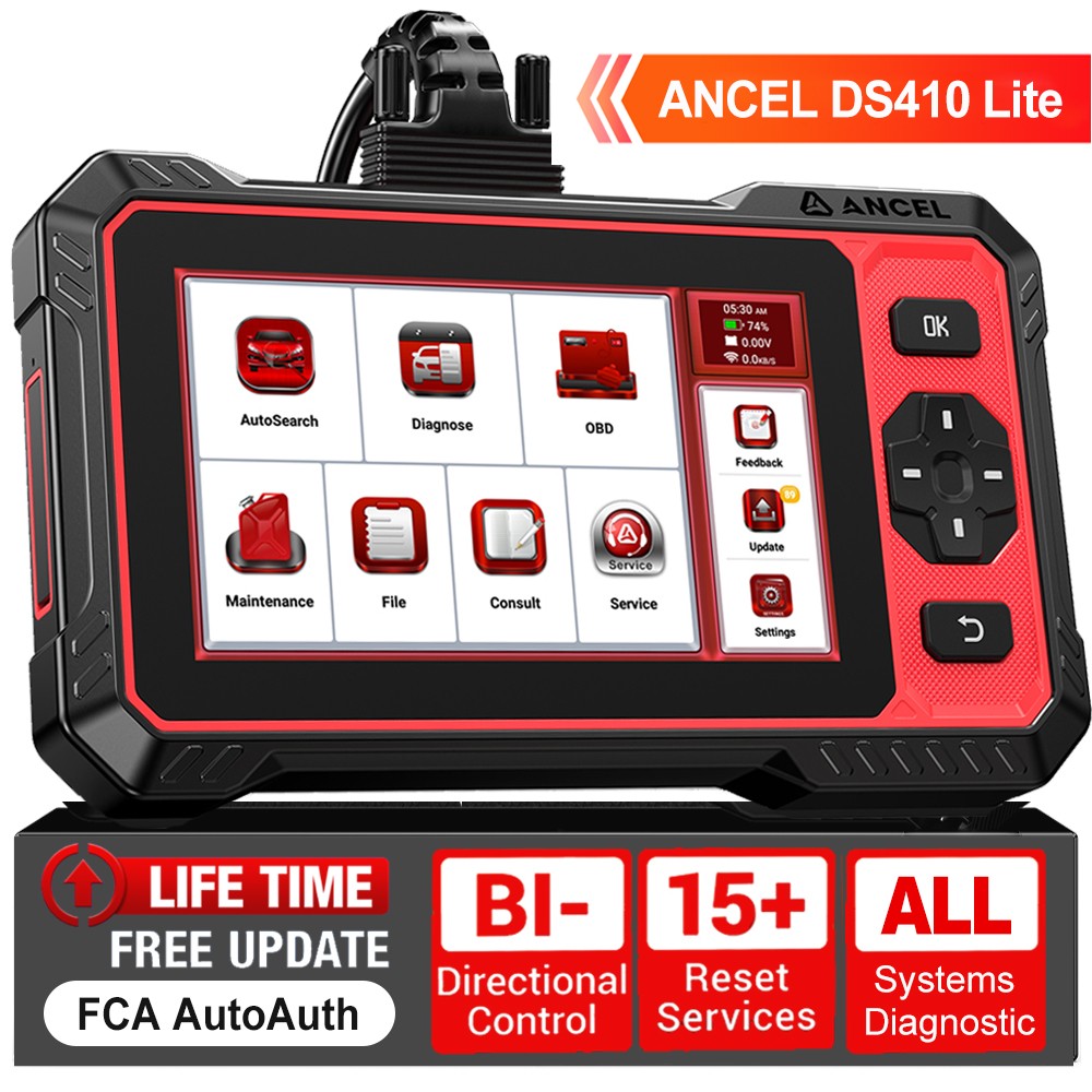 ANCEL DS410 Lite All System Bidirectional OBD2 Diagnostic Scanner Oil BMS TPMS
