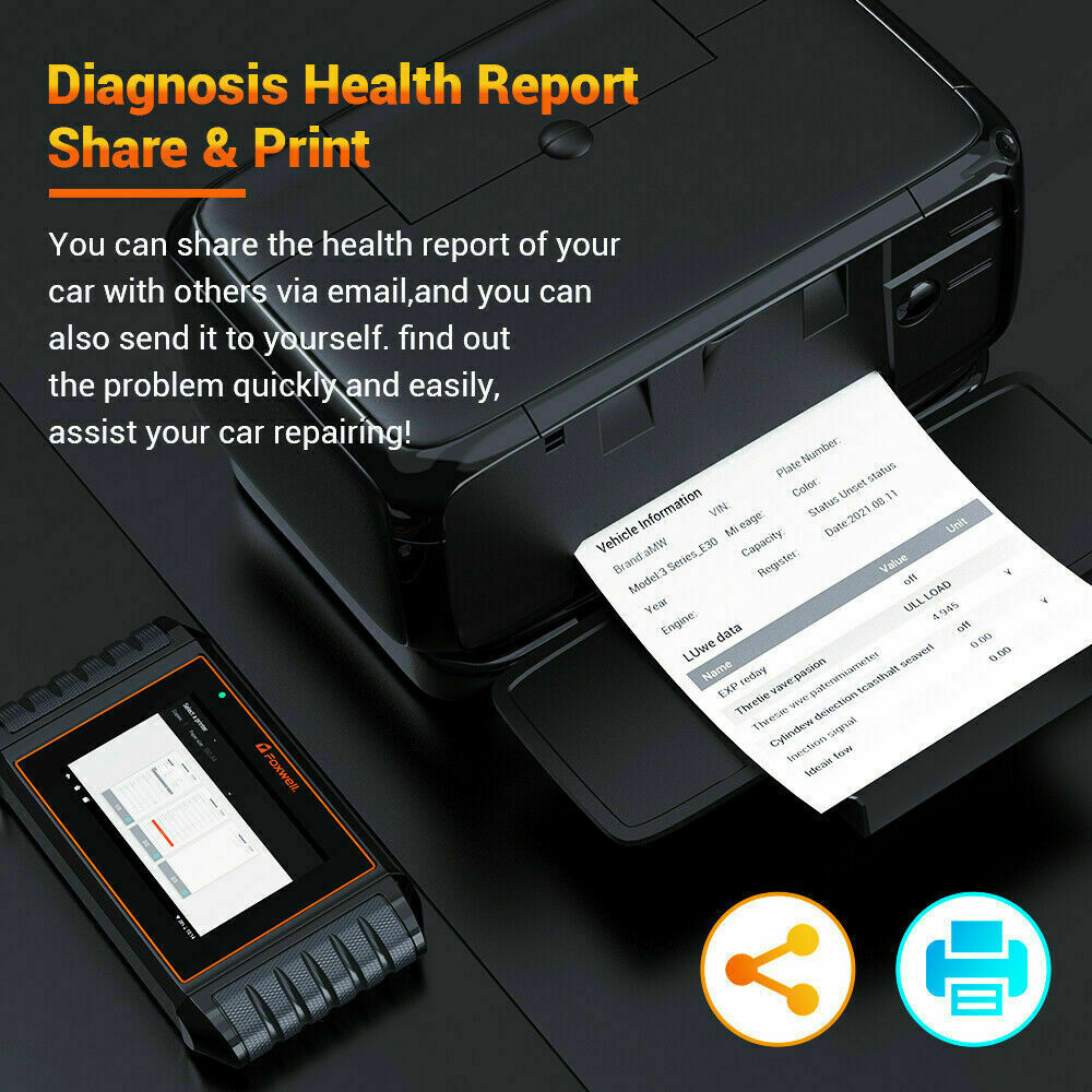 FOXWELL NT716 OBD2 Scanner Car SRS ABS Engine System TPS TPMS Oil Code Reader US
