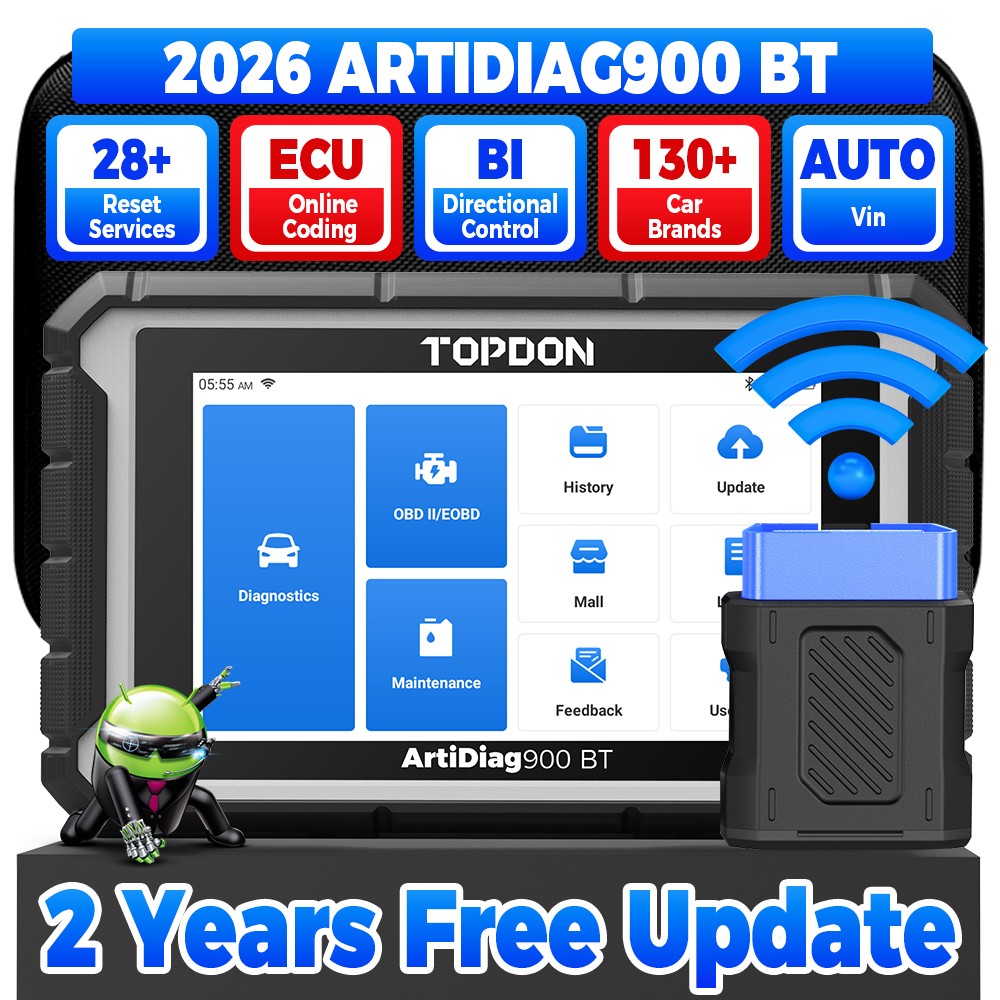 TOPDON AD900BT OBD2 Scanner All System Diagnostic ECU Coding Bluetooth Scan Tool
