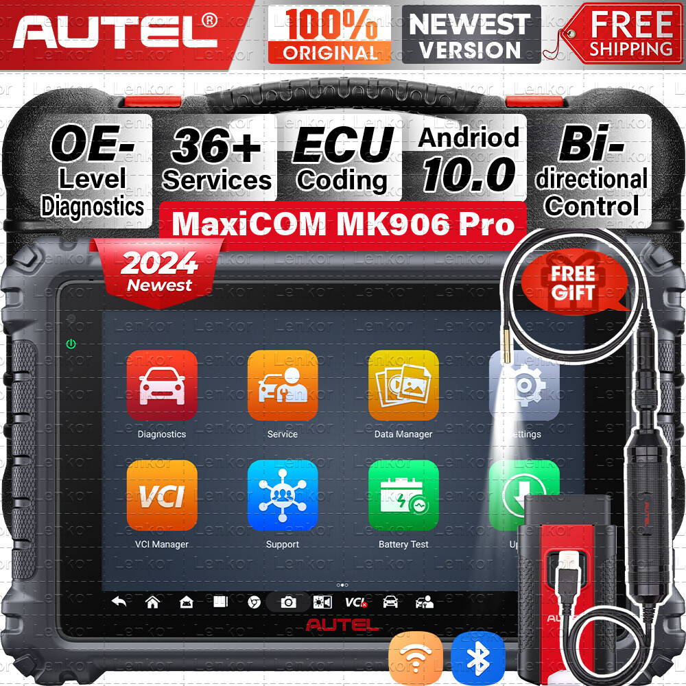 Autel Scanner MaxiSys MK906 Pro Bi-Directional Diagnostic Tool Coding TPMS 2024