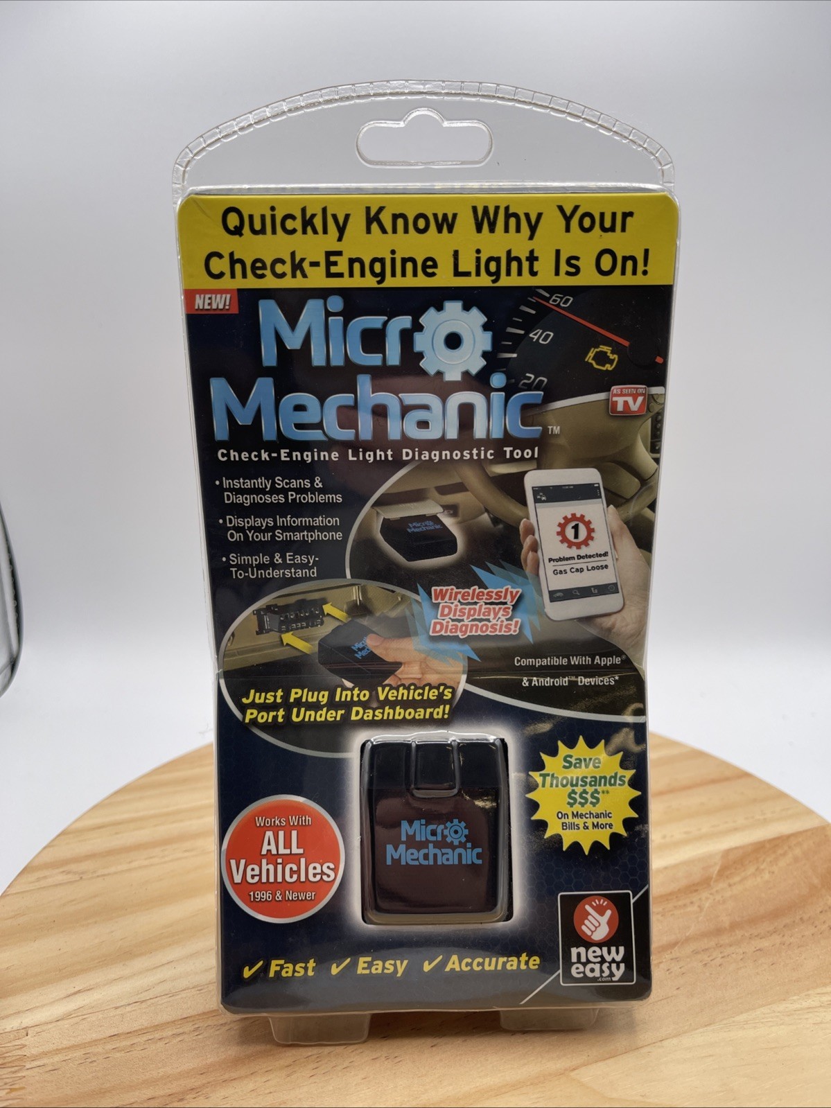 Micro Mechanic As Seen On TV Car Fault Reader Diagnostic Tool Scanner Engine NEW