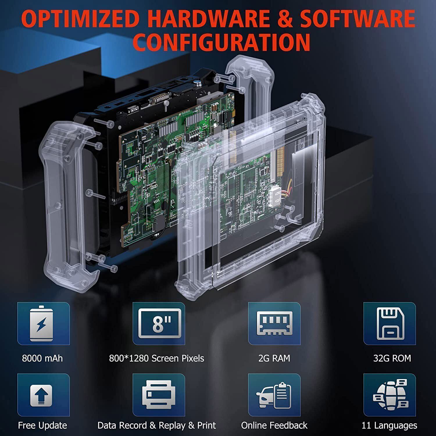 Ancel V6 Pro+ BT Bidirectional All System OBD2 Scanner Car Diagnostic Tool TPMS