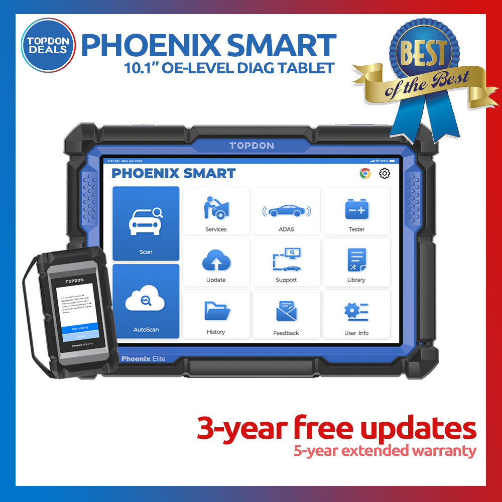 TOPDON Phoenix SMART Elite PRO ULTRA Auto Diagnostic Scanner Programming Max