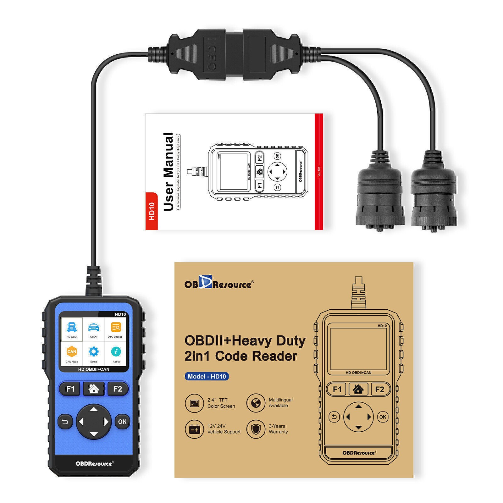 For Fuso Heavy Truck Scanner Automotive Tool OBD2 Diagnostic Code Reader