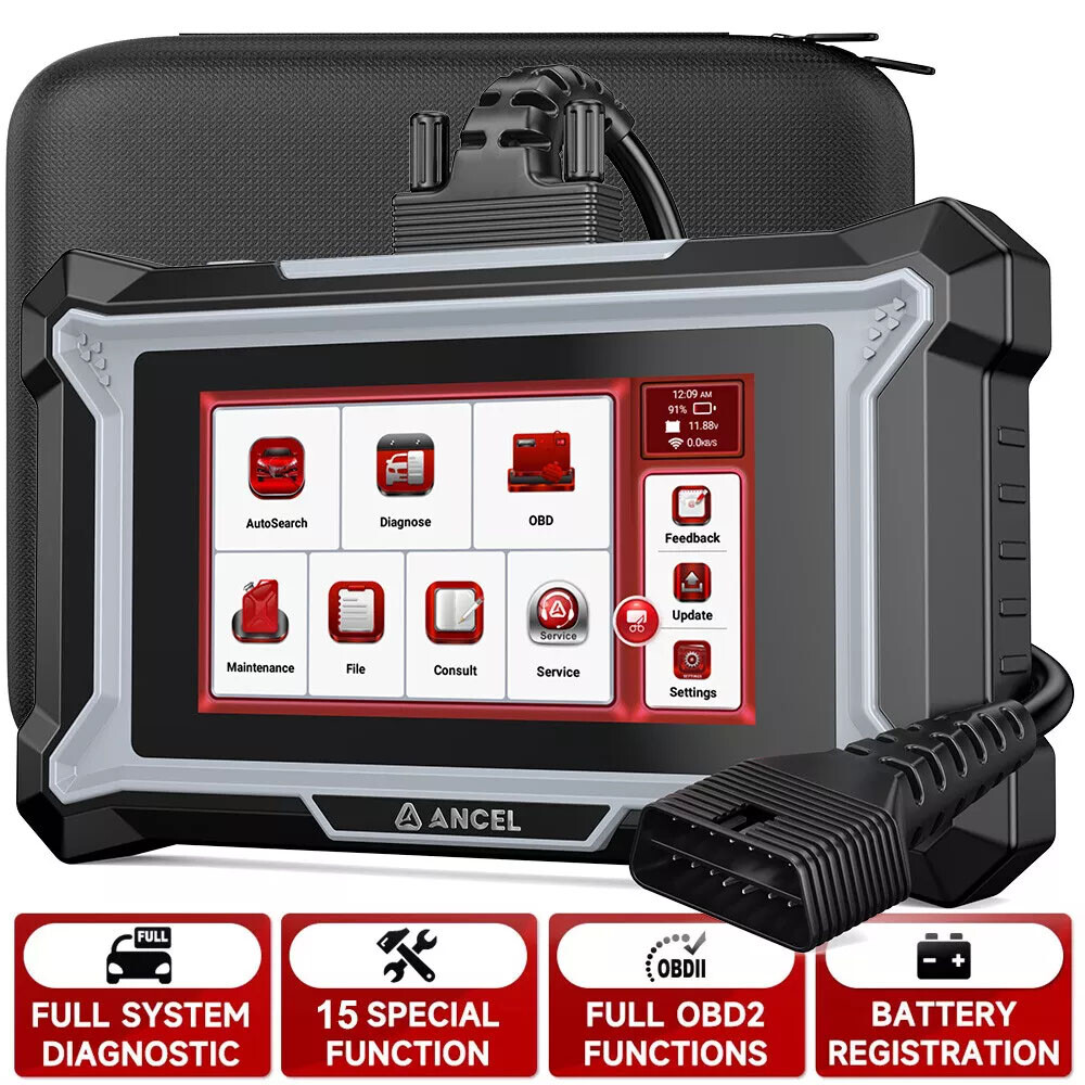 ANCEL 5 Inch Tablet OBD2 Code Reader Scanner Auto Diagnostic Tool Full Systems