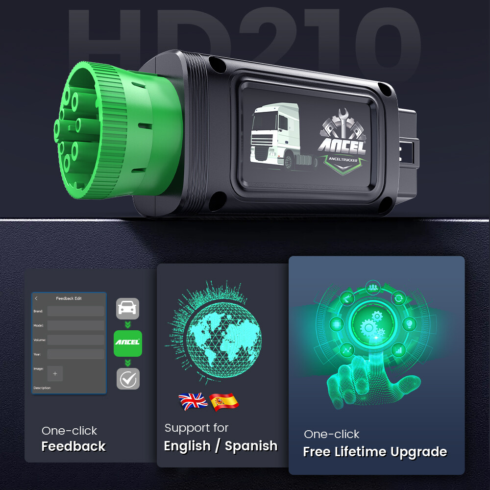 Diesel HDOBD/OBD2 Scanner Diagnostic Tool for Volvo & International Speed Limit
