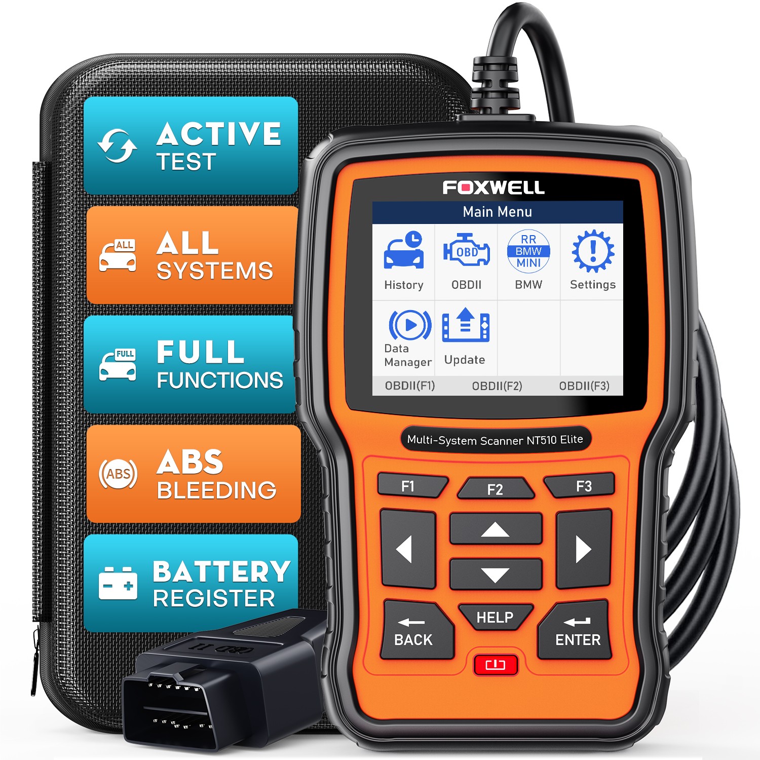 FOXWELL Full System Diagnostic OBD2 Scanner For BMW/MINI Rolls-Royce Active Test